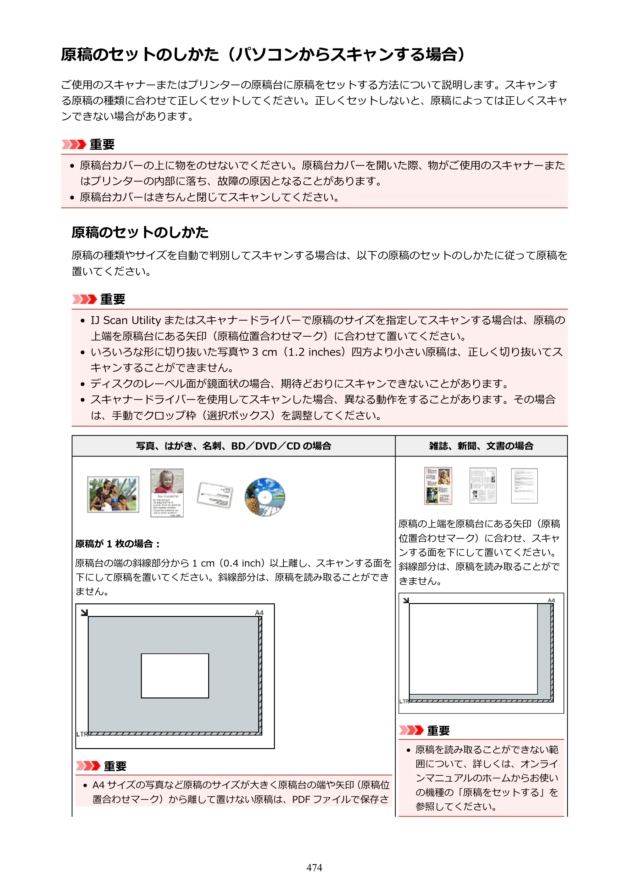 キヤノン PIXUS MG3630 MG3630 （PDF） オンラインマニュアル - 取扱説明書 - （Mac） 2026年5月21日更新（PDF：9.2MB） — 原本ページ — 474ページ