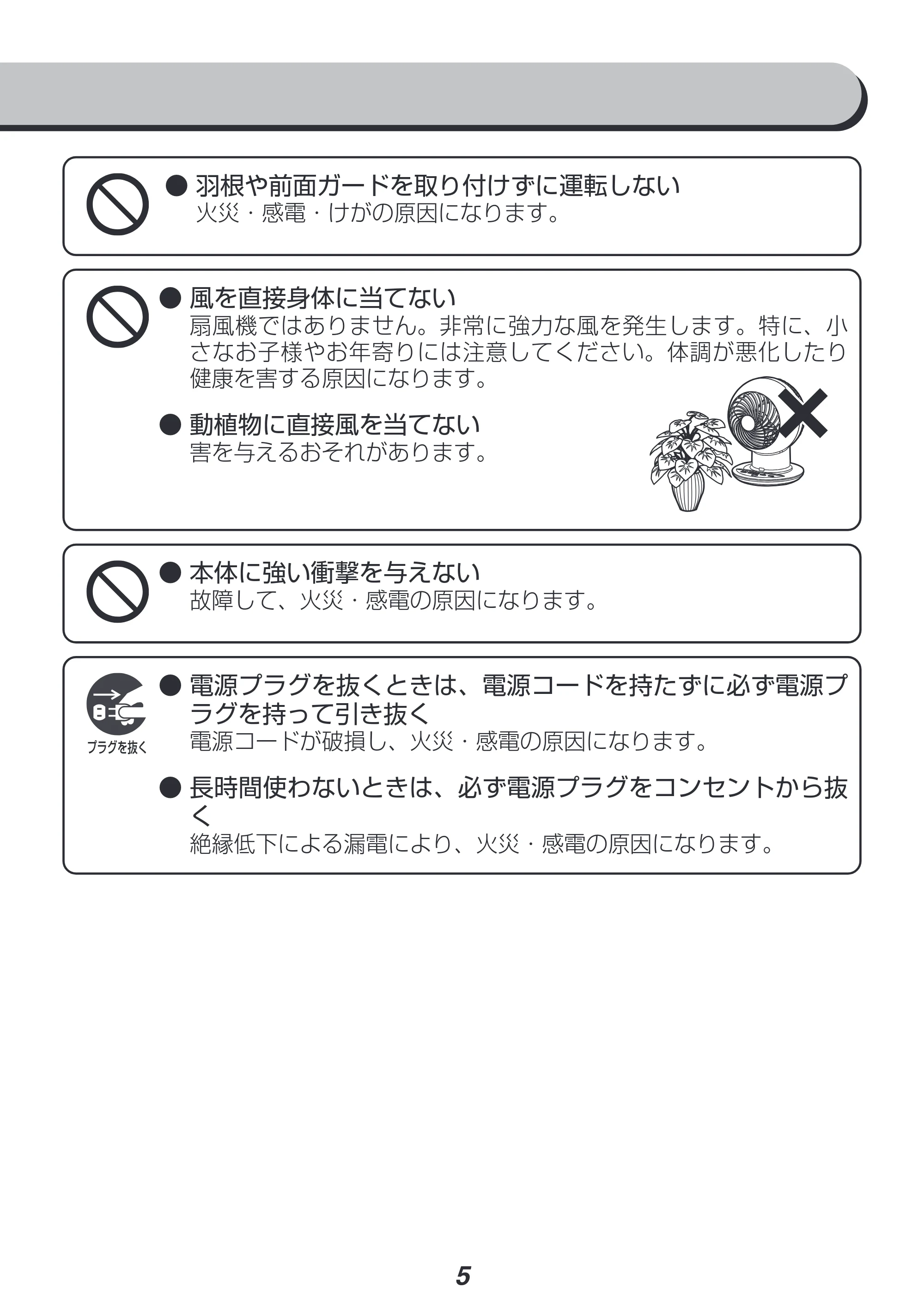 アイリスオーヤマ KCF-SCV151T 取扱説明書 — 原本ページ — 5ページ