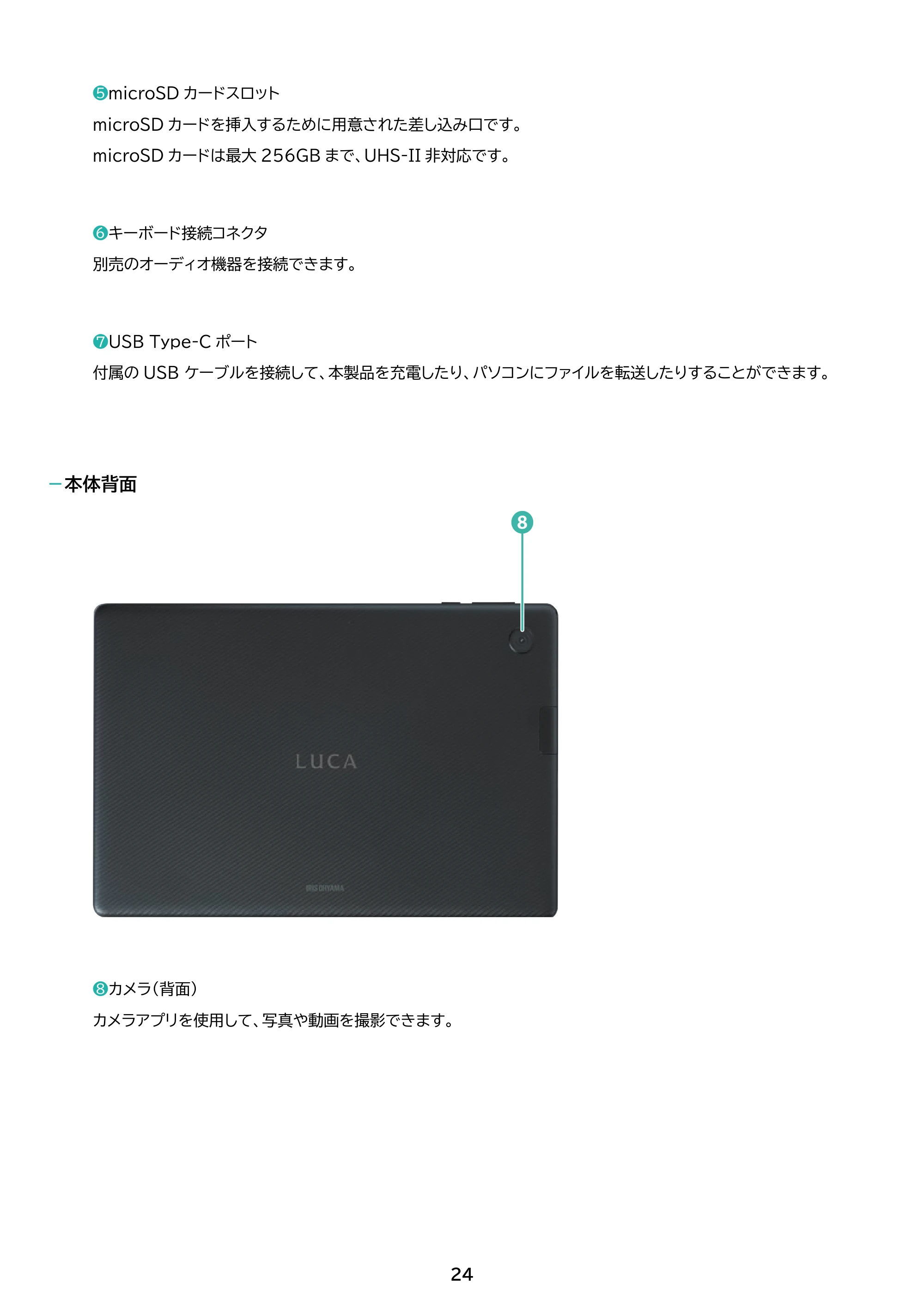 アイリスオーヤマ TM101N1-B 取扱説明書 — 原本ページ — 24ページ