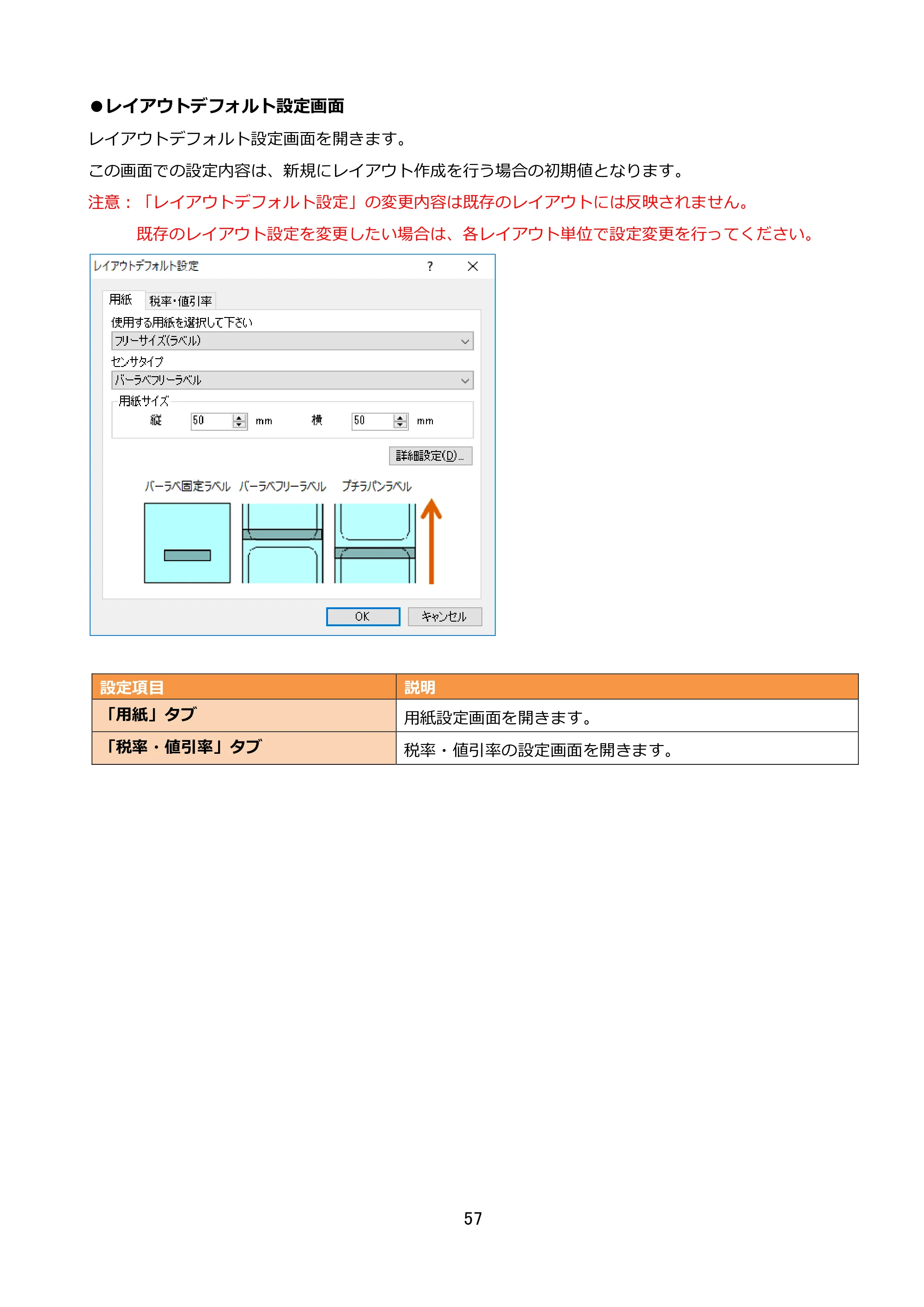 サトー FLEQV(フレキューブ) FX3-LX / FLEQV(フレキューブ) FX3-Plus / LEQV(フレキューブ) FX3-Plus e-Labe Designer操作マニュアル STD形式（第25版） — 原本ページ — 58ページ