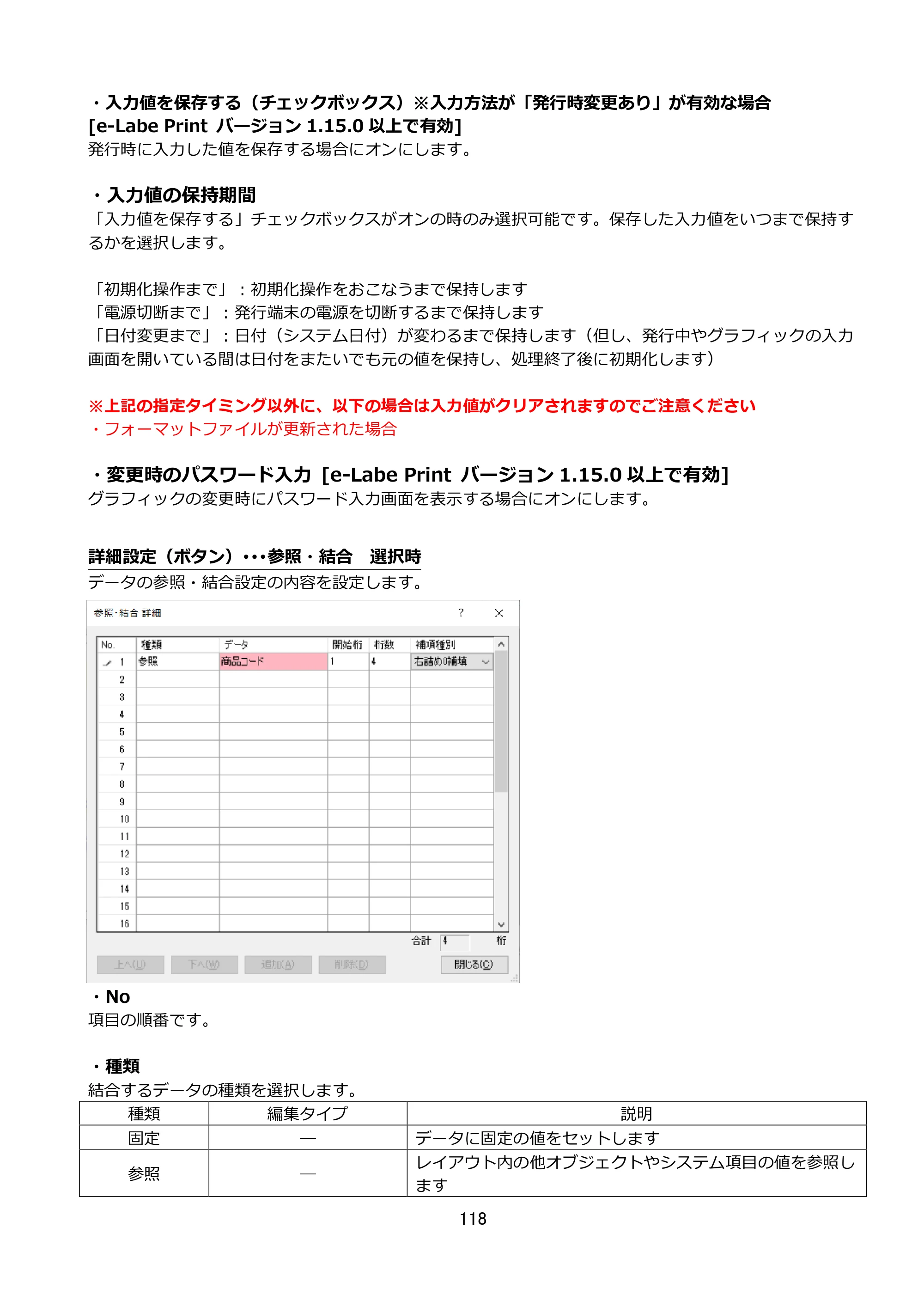 サトー FLEQV(フレキューブ) FX3-LX / FLEQV(フレキューブ) FX3-Plus / LEQV(フレキューブ) FX3-Plus e-Labe Designer操作マニュアル STD形式（第25版） — 原本ページ — 119ページ