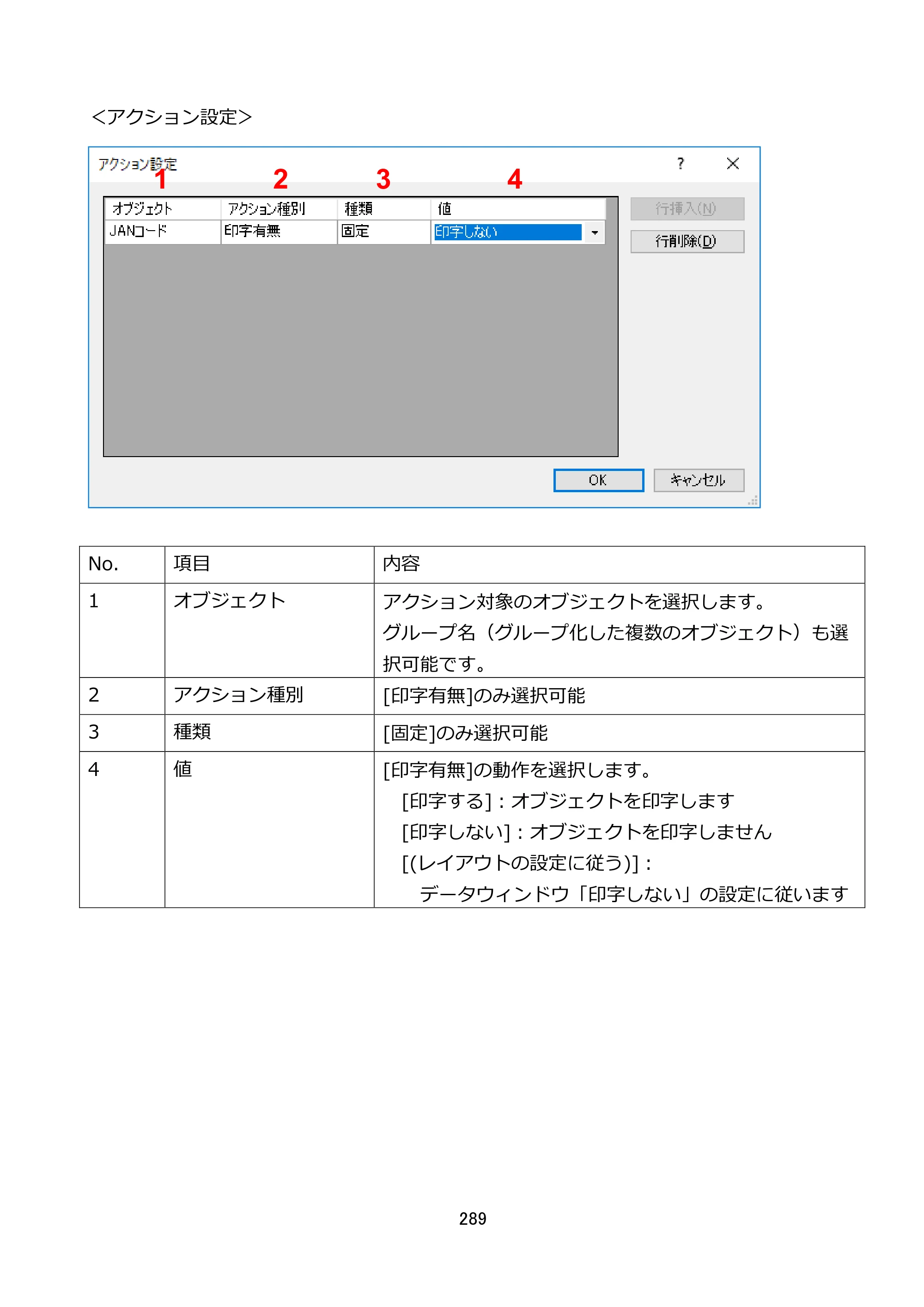 サトー FLEQV(フレキューブ) FX3-LX / FLEQV(フレキューブ) FX3-Plus / LEQV(フレキューブ) FX3-Plus e-Labe Designer操作マニュアル STD形式（第25版） — 原本ページ — 290ページ