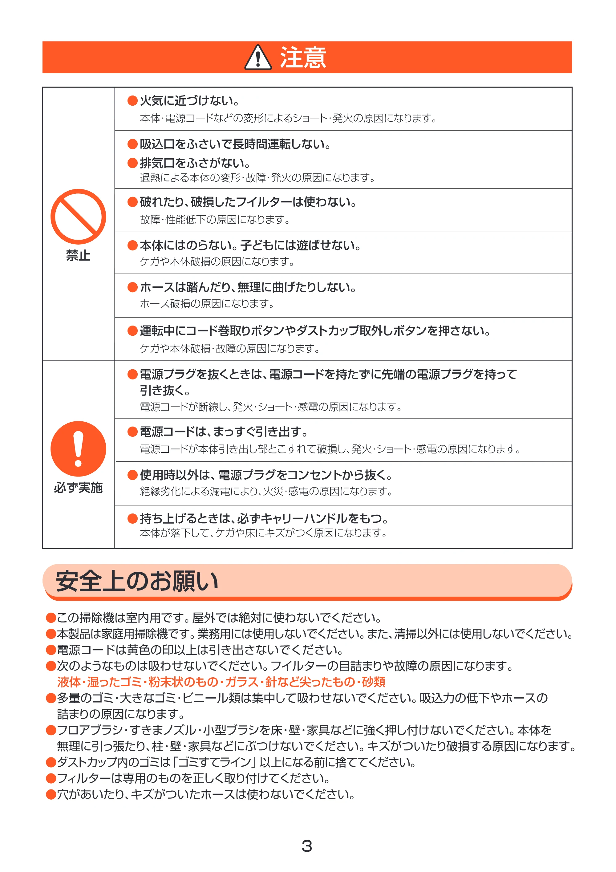 アイリスオーヤマ ECC-100CT 取扱説明書 — 原本ページ — 3ページ