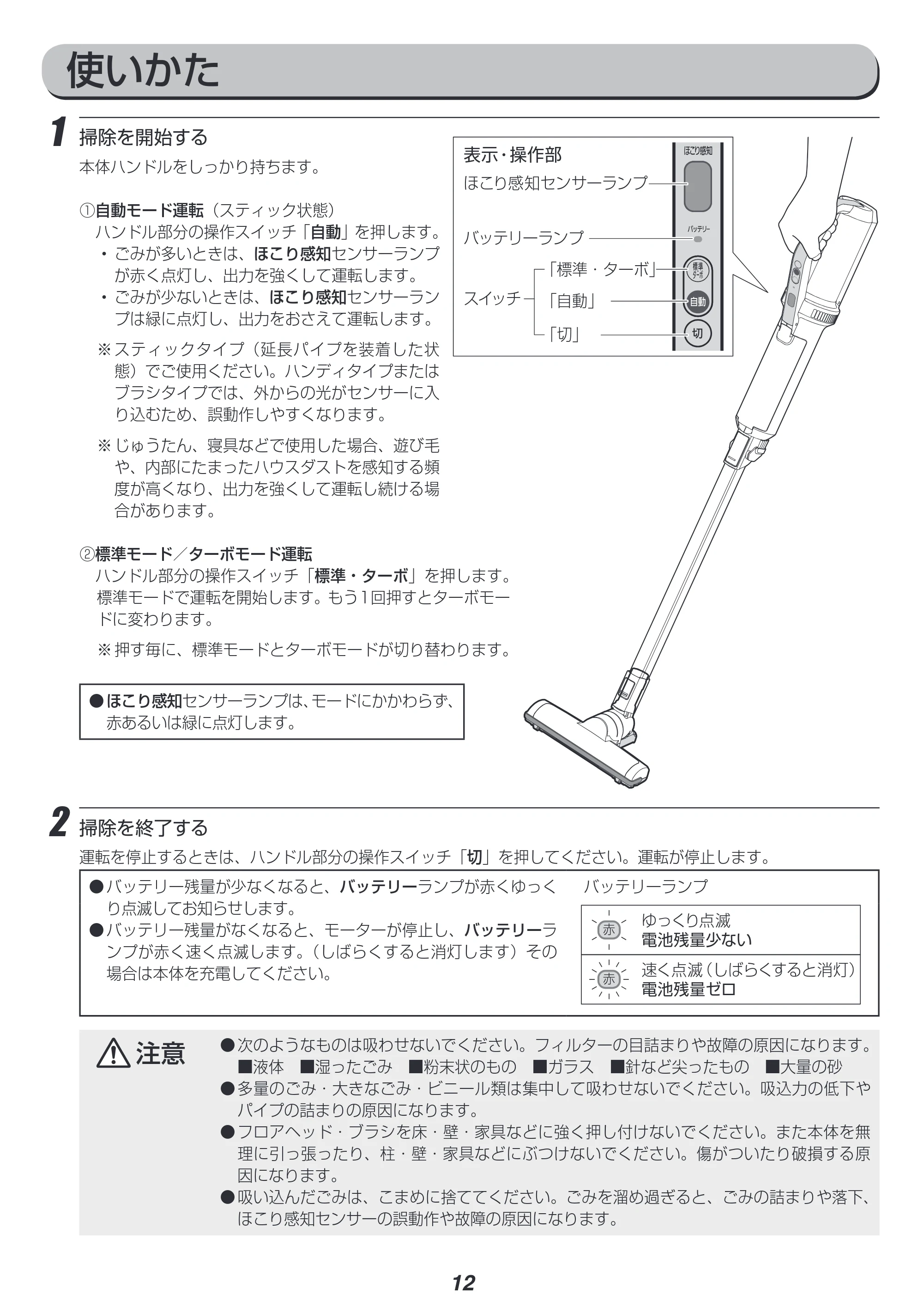 アイリスオーヤマ KIC-SLDC4 取扱説明書 — 原本ページ — 12ページ