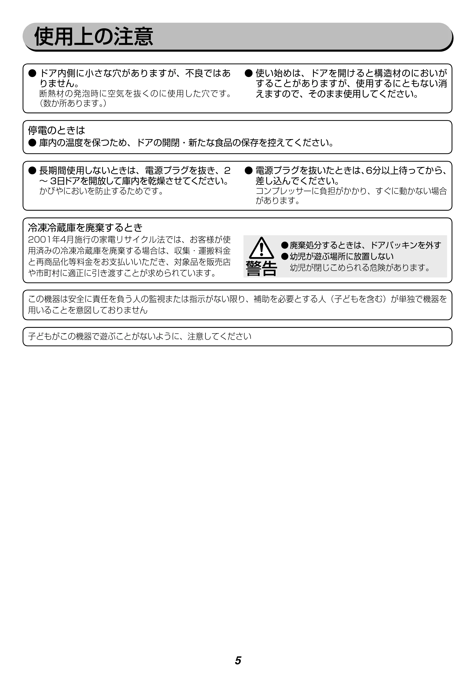 アイリスオーヤマ IRSN-15A 取扱説明書 — 原本ページ — 5ページ