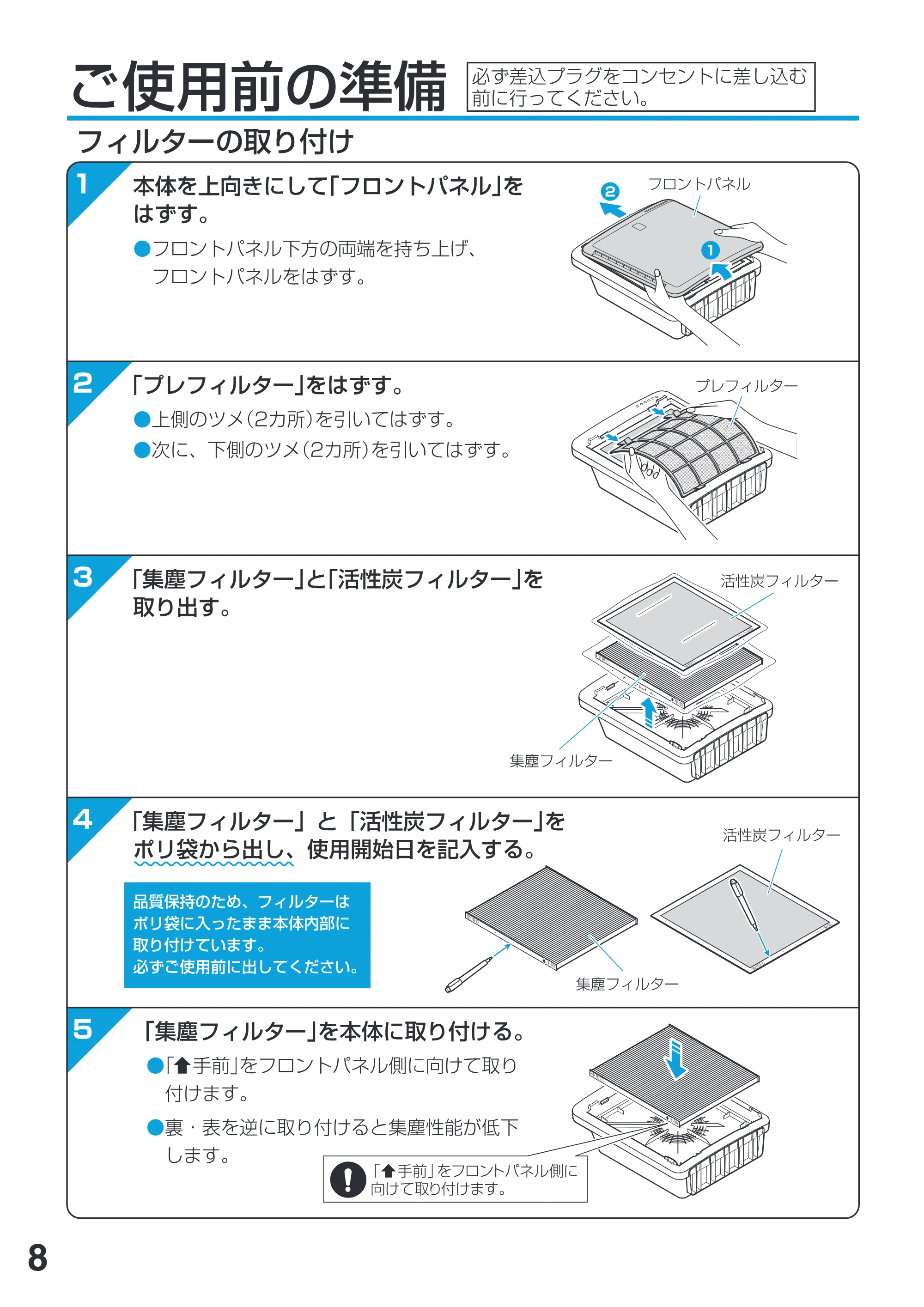 アイリスオーヤマ IA-401 取扱説明書 — 原本ページ — 8ページ