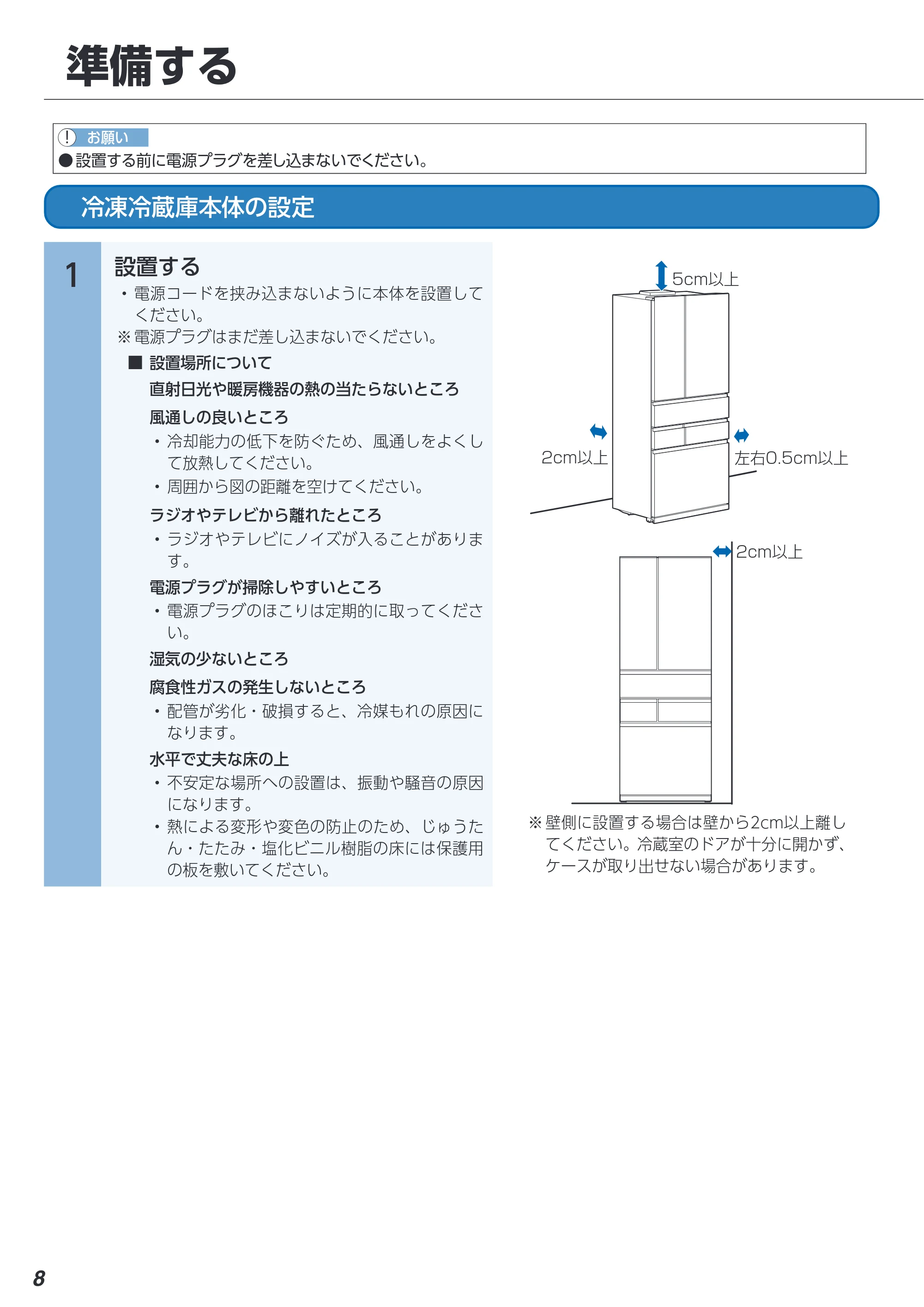 アイリスオーヤマ IRGN-C45A 取扱説明書 — 原本ページ — 8ページ