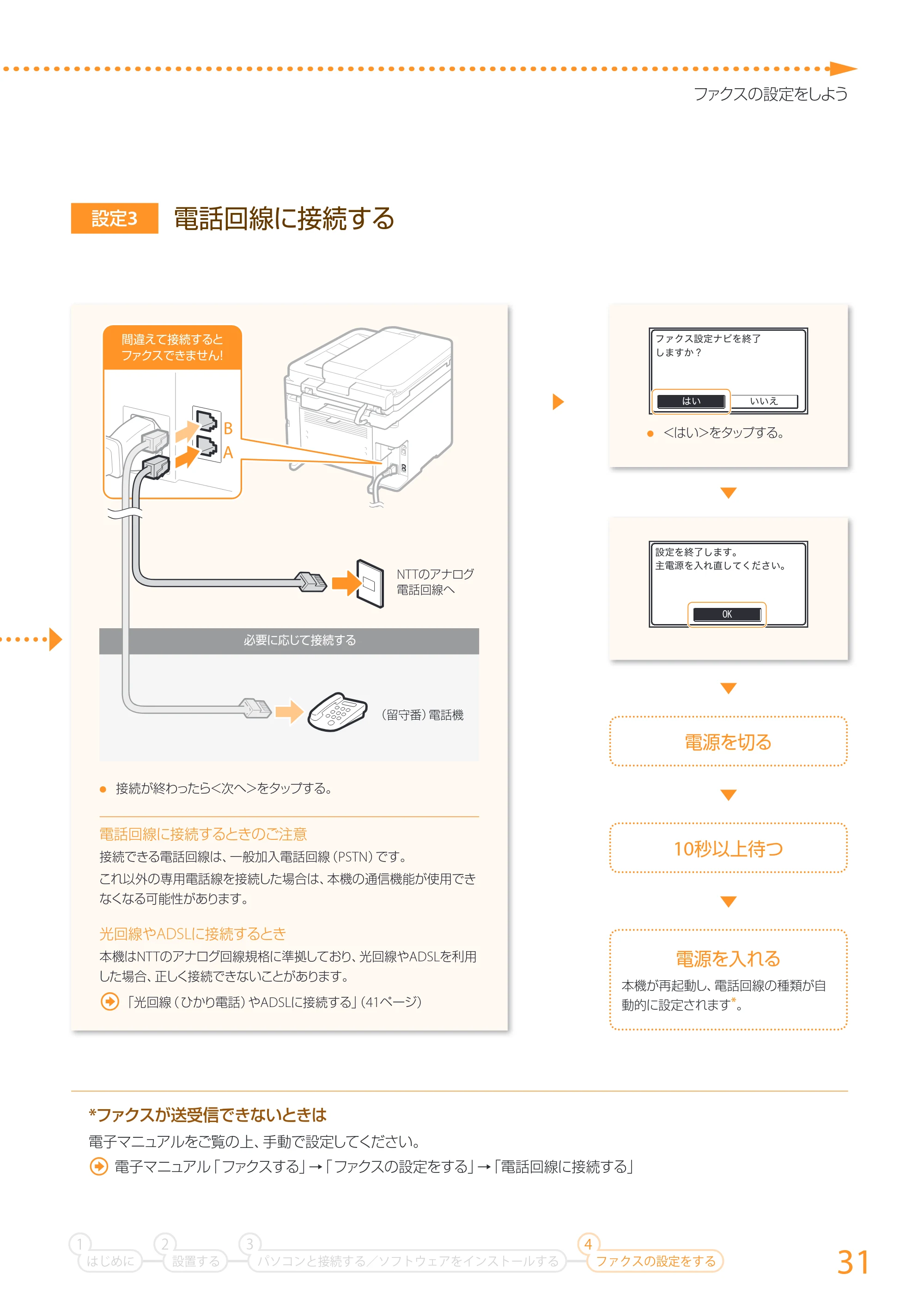 キヤノン MF229dw/MF226dn/MF216n かんたん設置ガイド 2014年8月28日更新(PDF:16.2MB) — 原本ページ — 31ページ