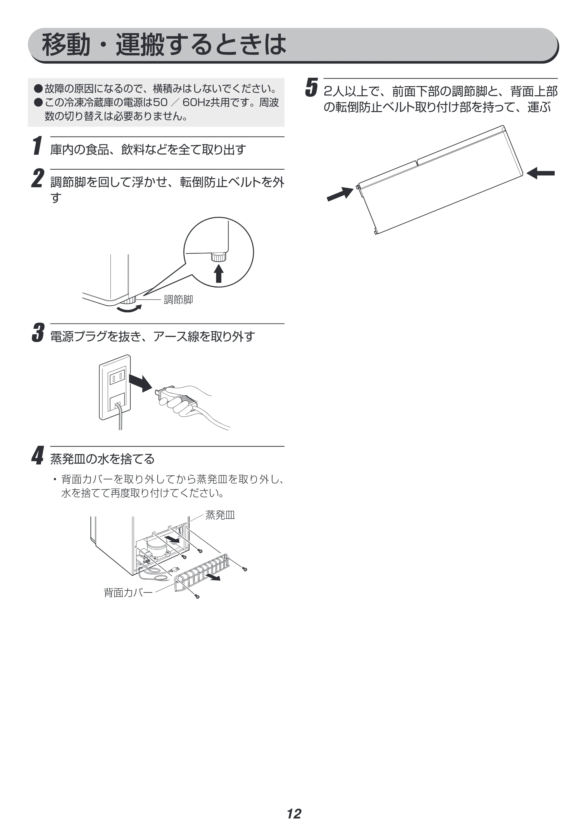アイリスオーヤマ KRSE-16A-BS 取扱説明書 — 原本ページ — 12ページ