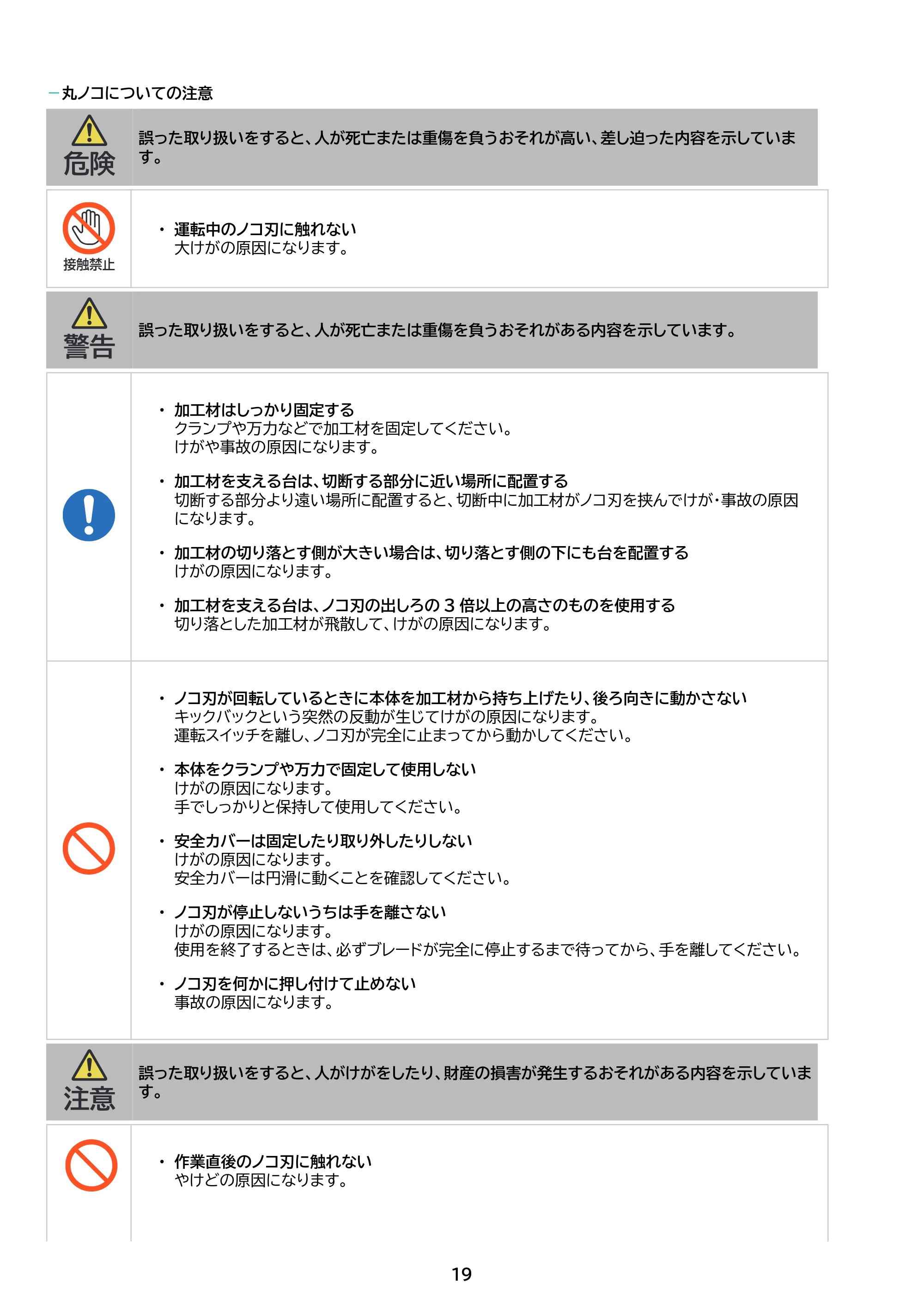 アイリスオーヤマ JM10INS 取扱説明書 — 原本ページ — 19ページ