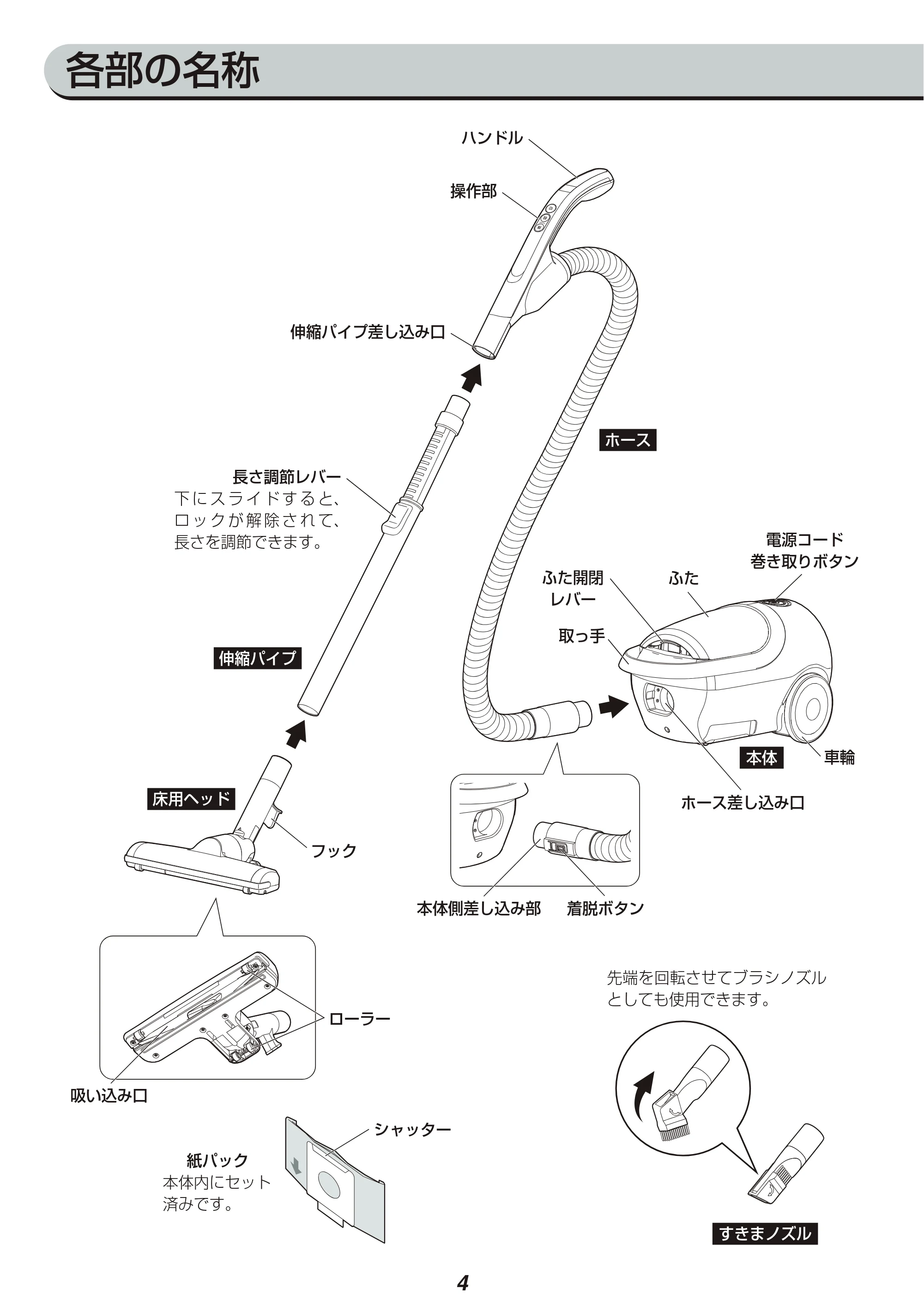 アイリスオーヤマ IC-BT1 取扱説明書 — 原本ページ — 4ページ