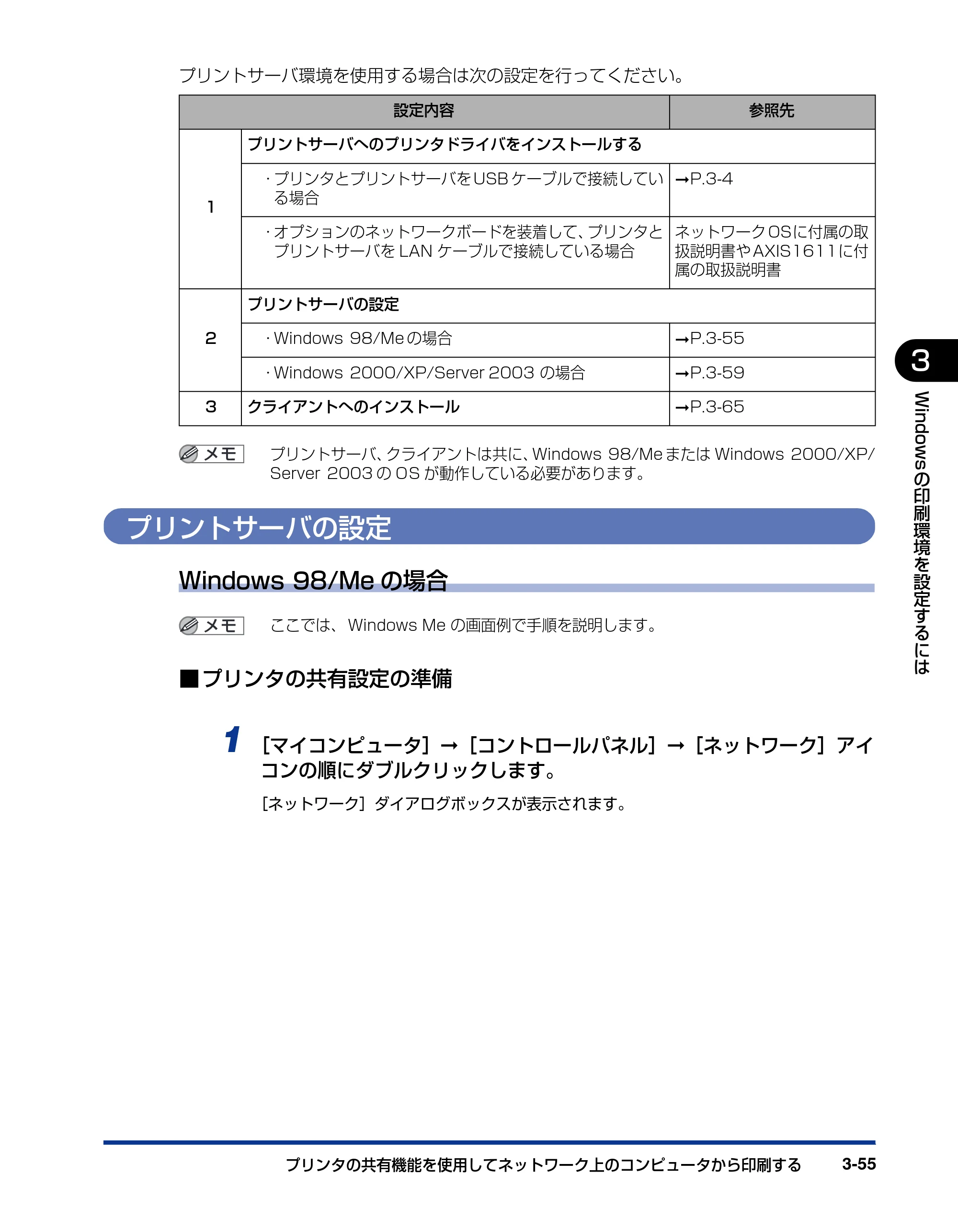 キヤノン LBP5200 ユーザーズガイド 2006年8月29日更新 （PDF形式／13.81Mバイト） — プリントサーバの設定 — 原本ページ — 139ページ