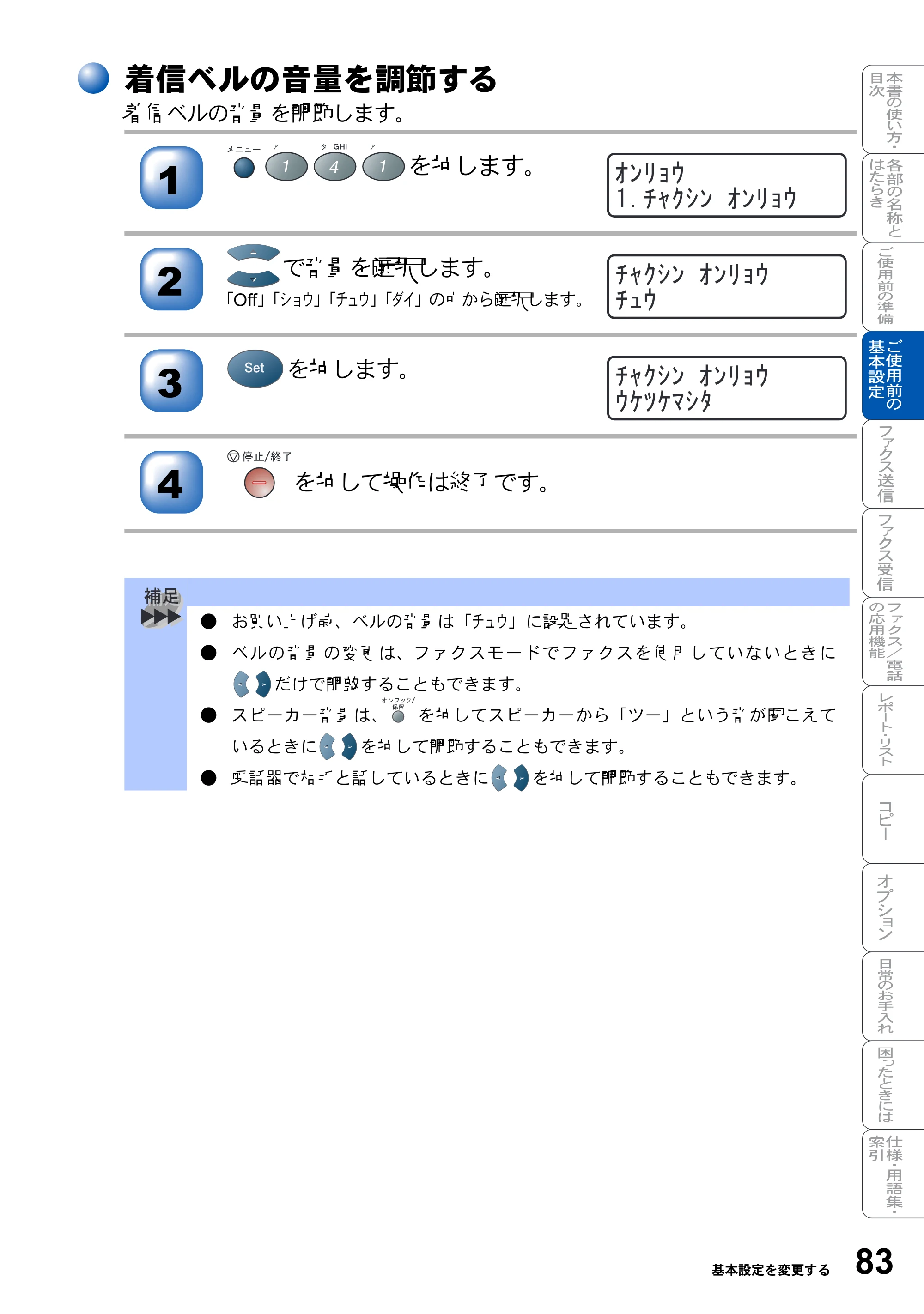 ブラザー MFC-8210J 取扱説明書（本体） — 原本ページ — 83ページ
