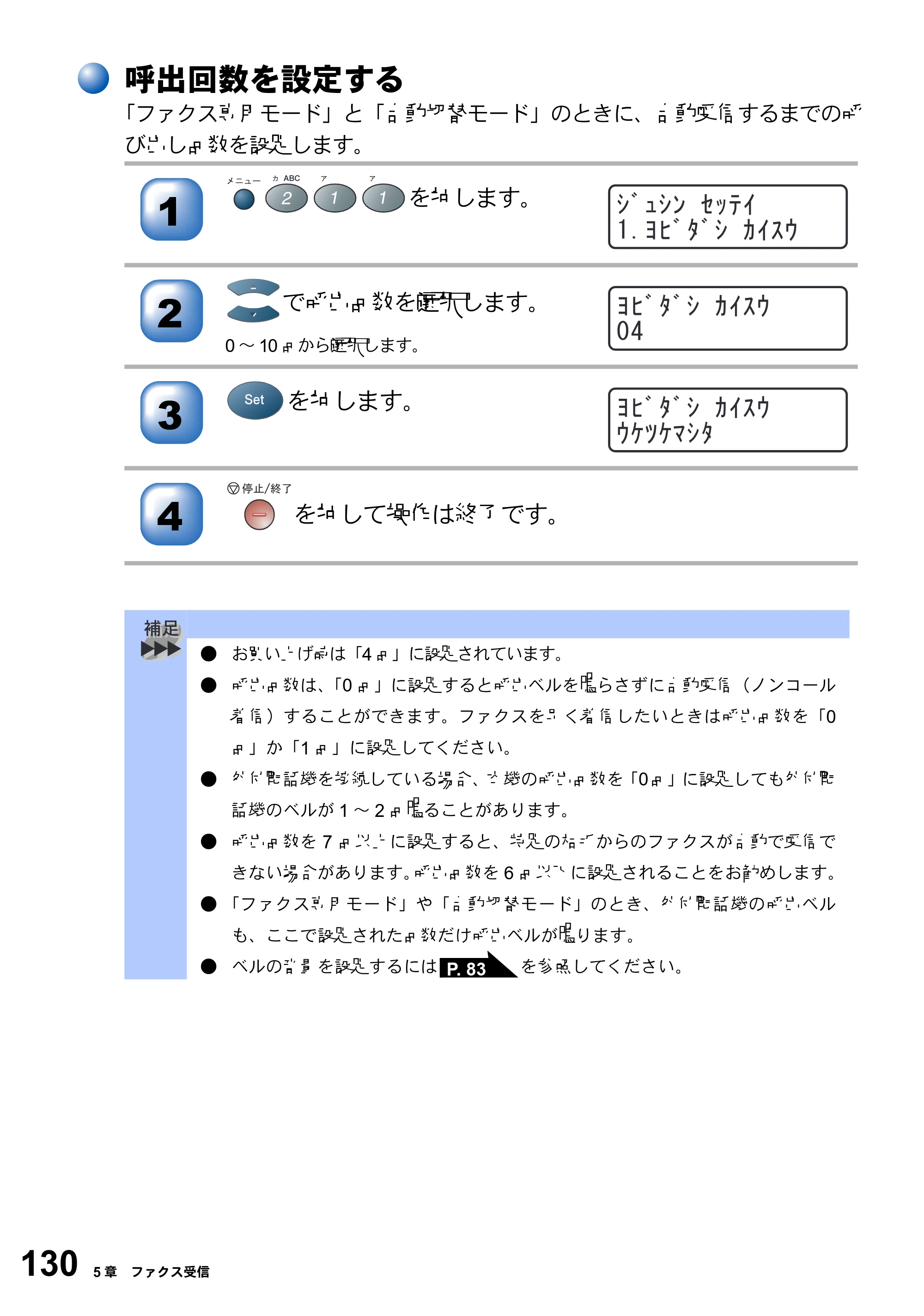 ブラザー MFC-8210J 取扱説明書（本体） — 原本ページ — 130ページ
