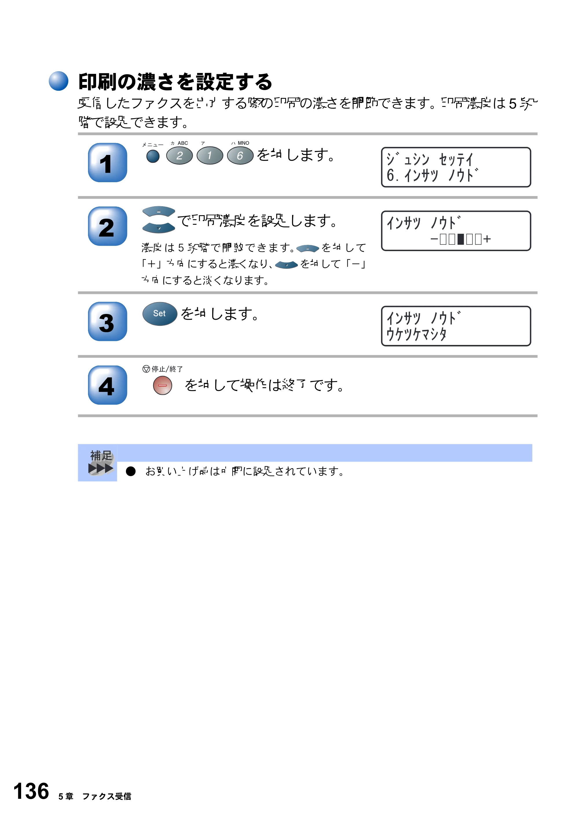 ブラザー MFC-8210J 取扱説明書（本体） — 原本ページ — 136ページ