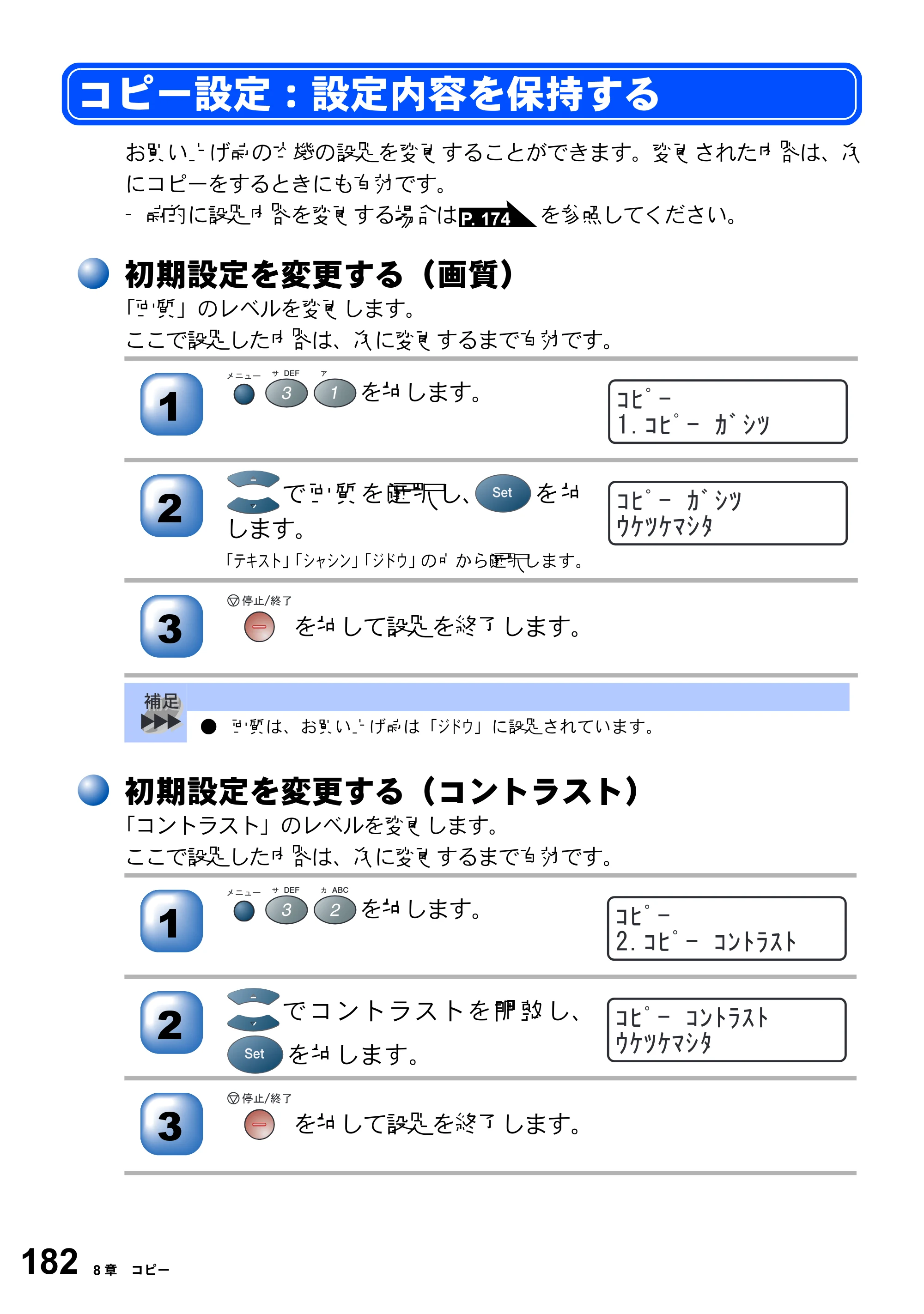 ブラザー MFC-8210J 取扱説明書（本体） — 原本ページ — 182ページ