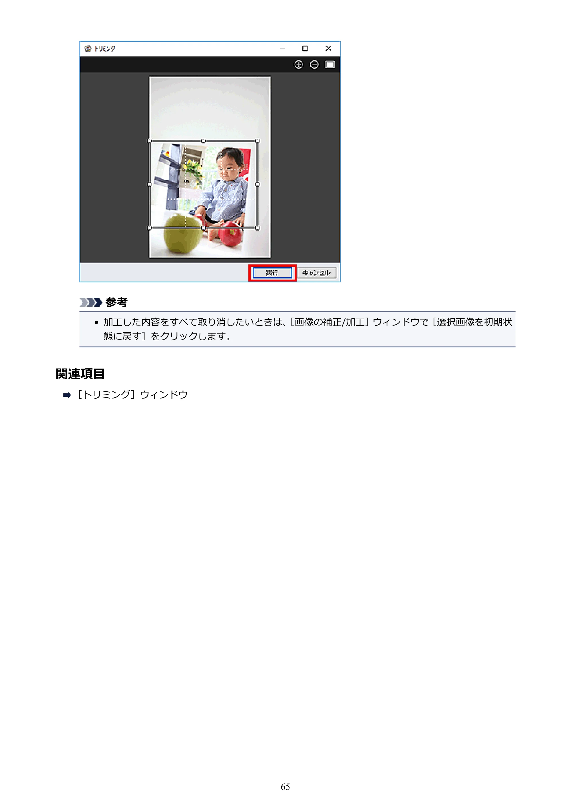 キヤノン PRO-1000 My Image Garden 用ガイド （Windows版）（PDF：2.99MB） — 原本ページ — 65ページ