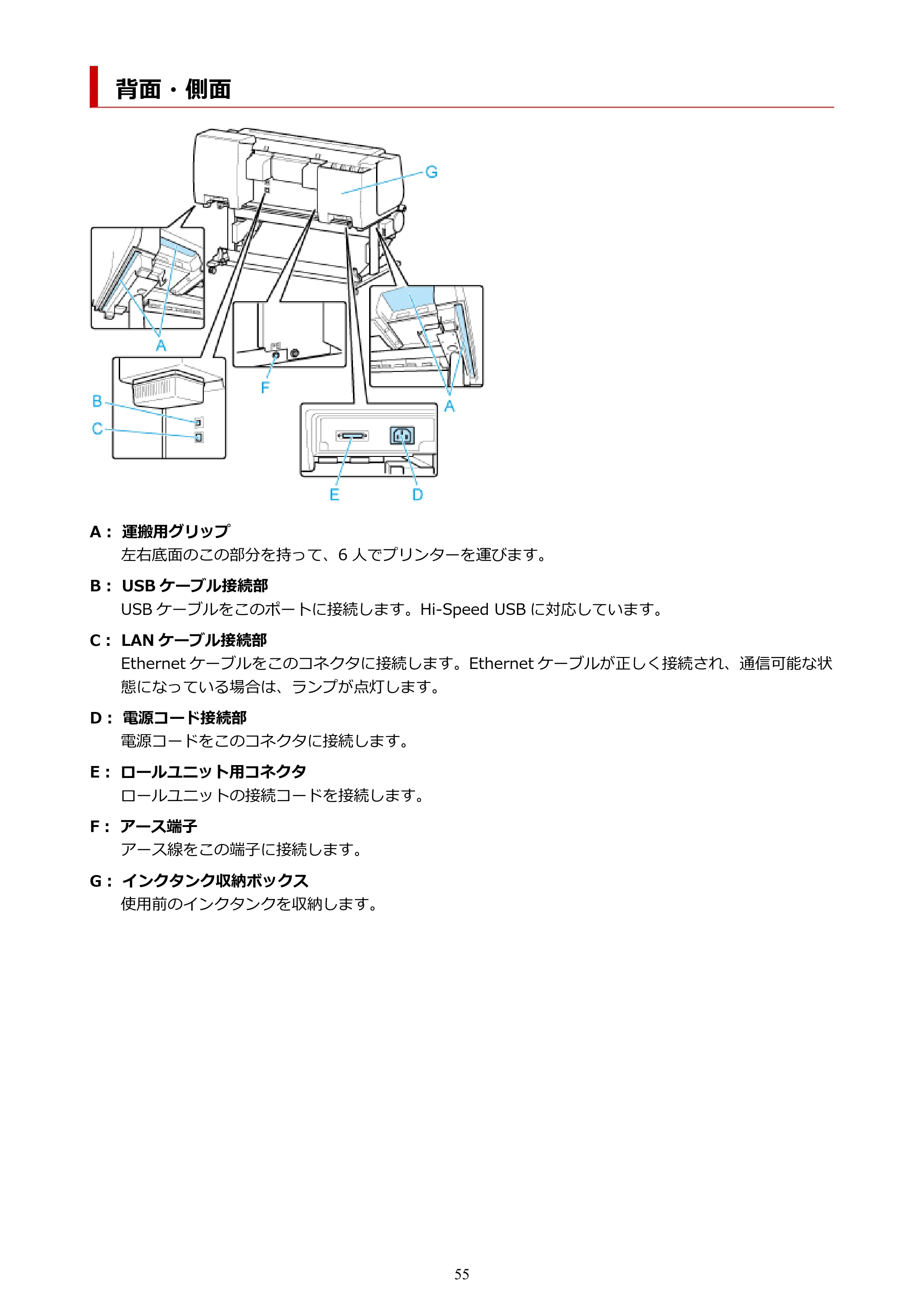 キヤノン TX-4200・TX-3200・TX-2200 TX-4200 TX-3200 TX-2200(PDF)電子マニュアル(Mac)2024年10月2日掲載(PDF:11.3MB) — 背面・側面 — 原本ページ — 55ページ