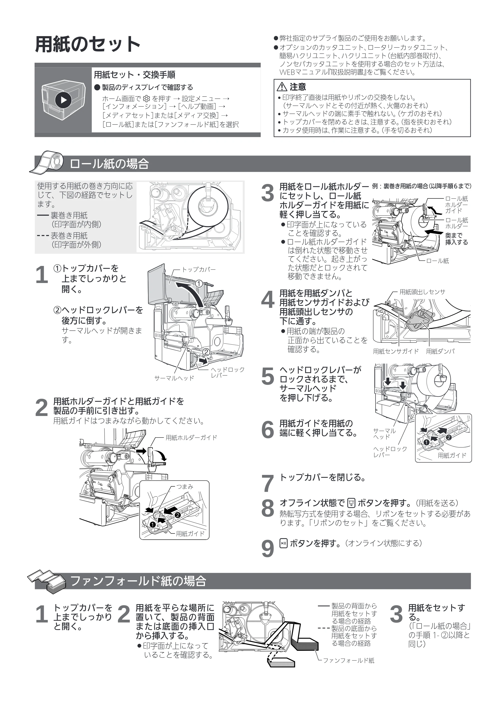 サトー CL6-SXR クイックガイド（初版） — 原本ページ — 2ページ