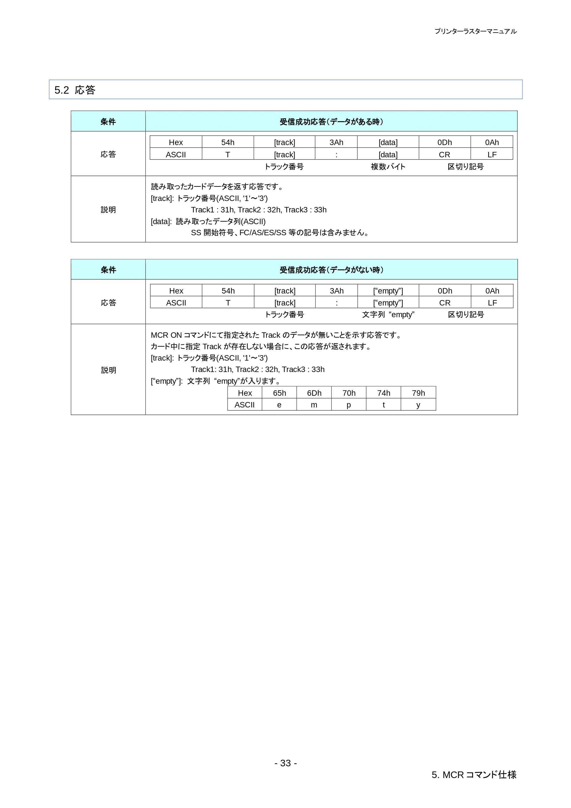 ブラザー RJ-4030 / RJ-4030Ai / RJ-4040 ラスターコマンドリファレンス — 原本ページ — 37ページ