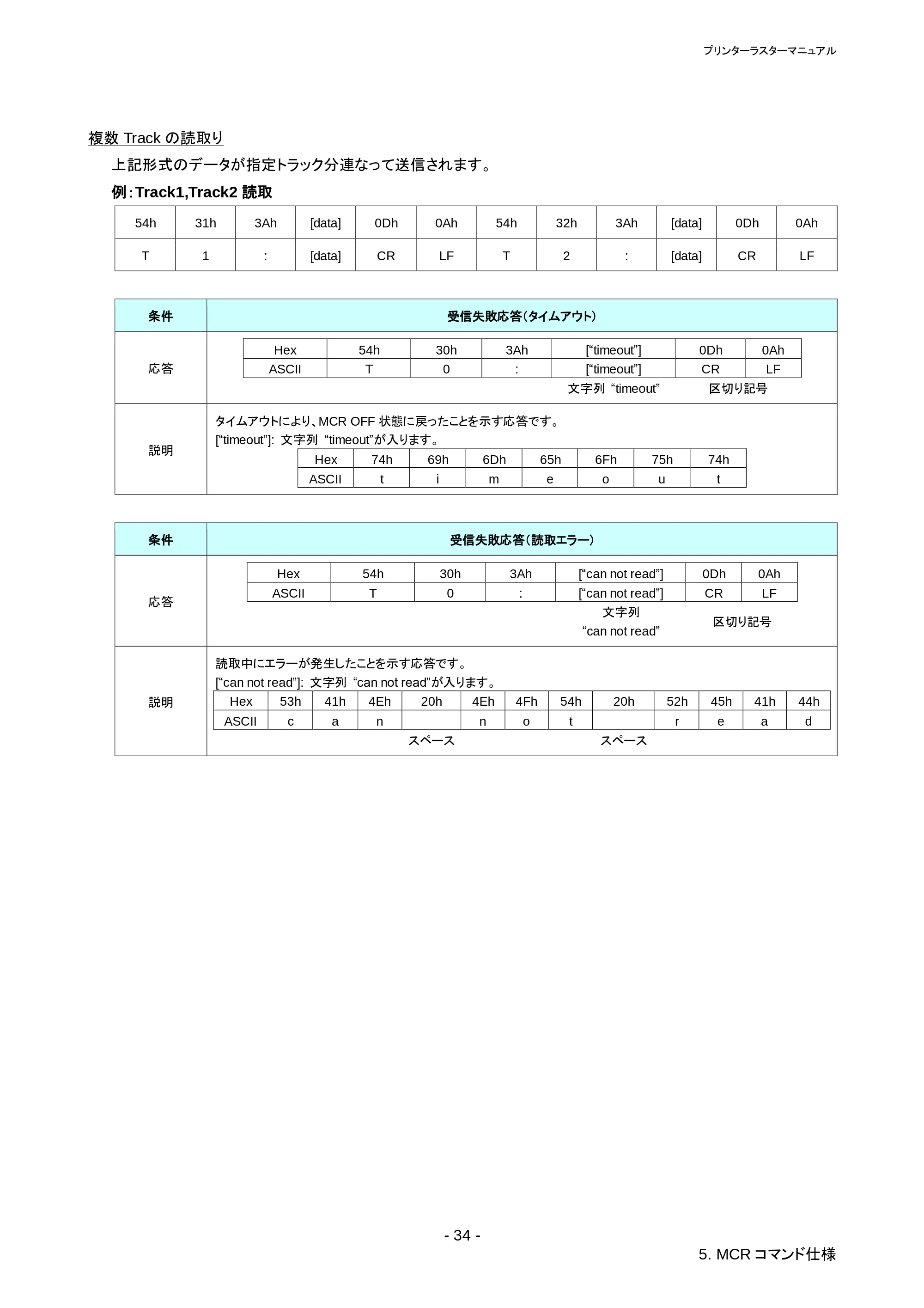 ブラザー RJ-4030 / RJ-4030Ai / RJ-4040 ラスターコマンドリファレンス — 原本ページ — 38ページ