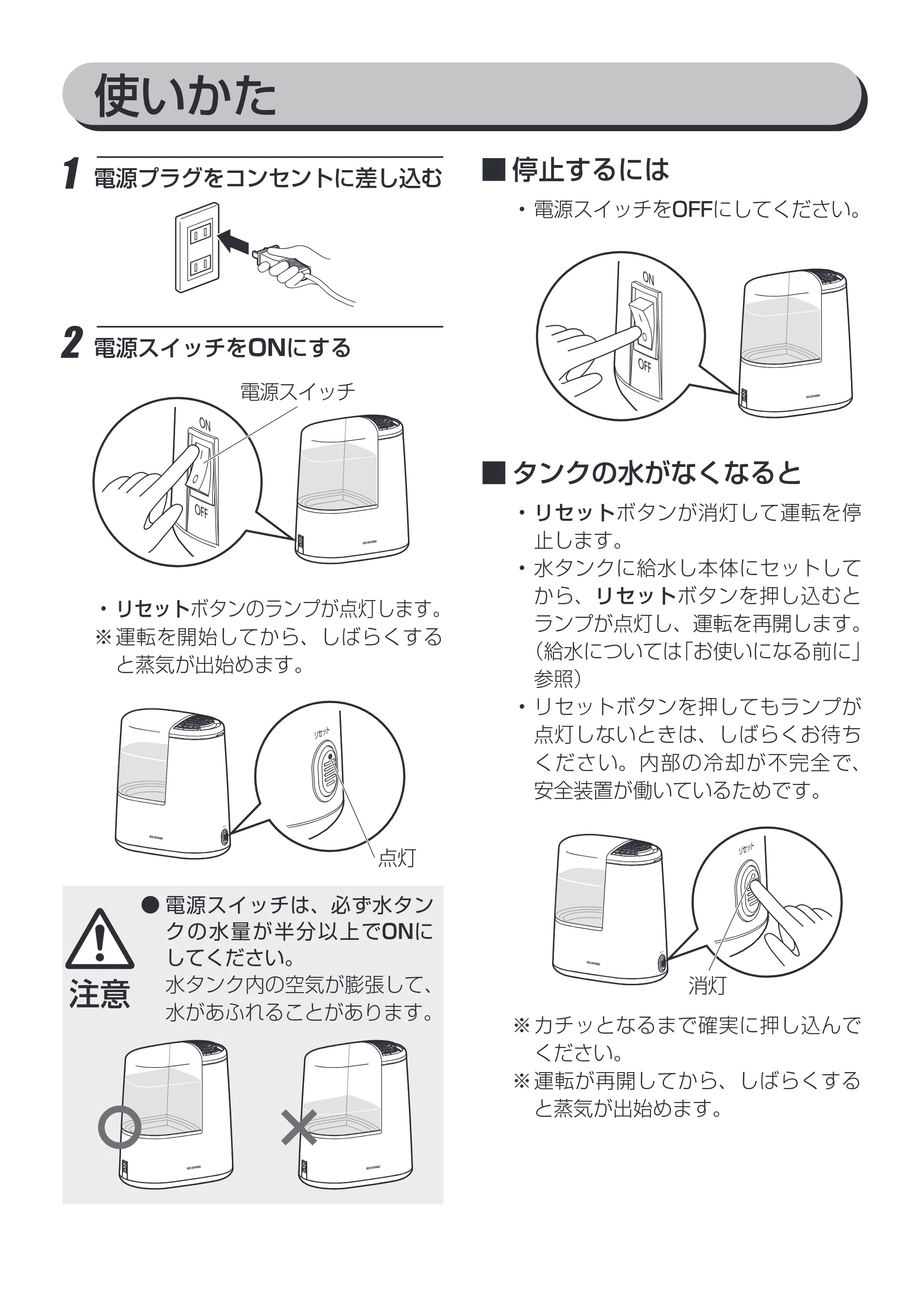 アイリスオーヤマ KSHM-120RA 取扱説明書 — 原本ページ — 10ページ