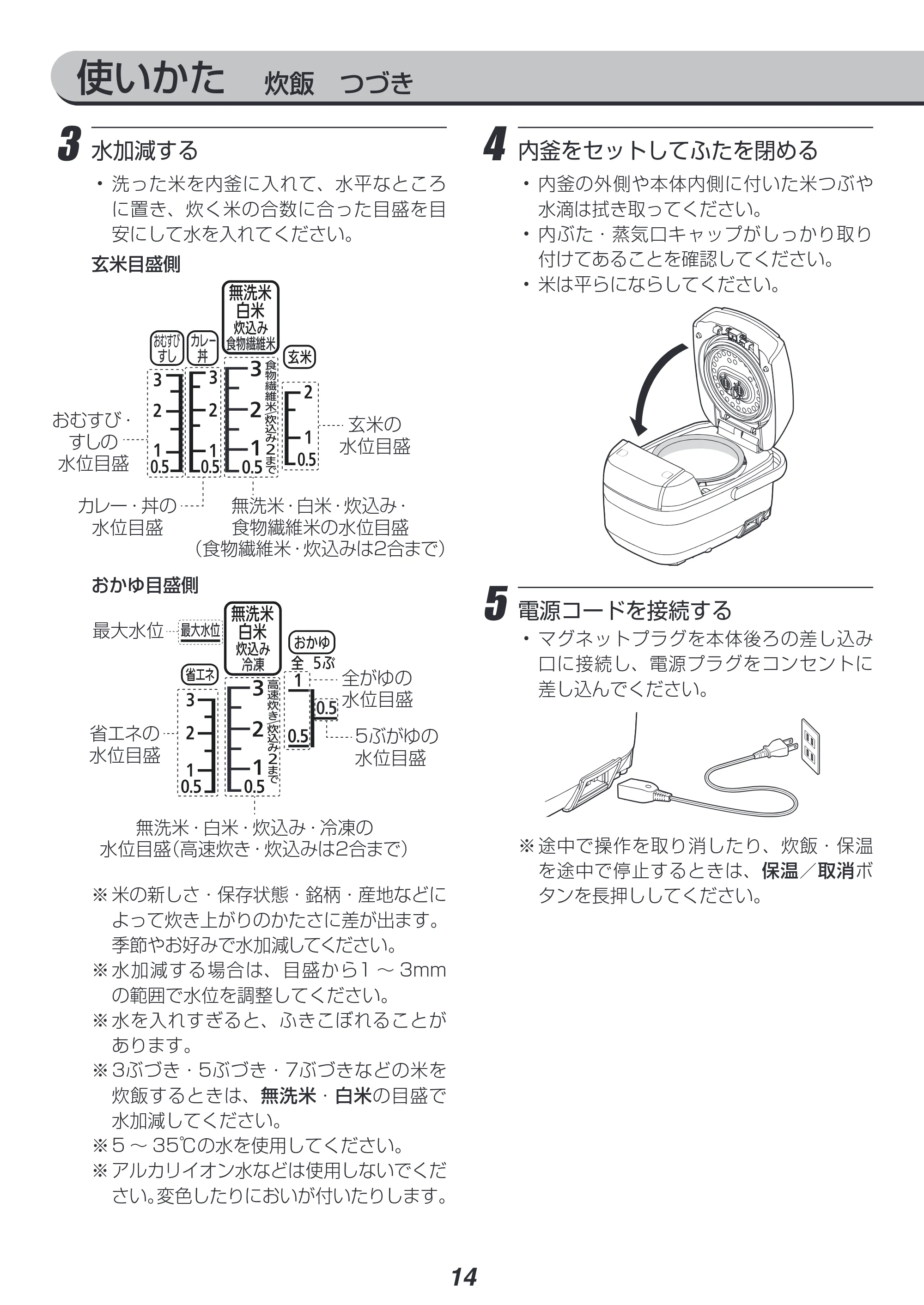 アイリスオーヤマ RC-PC30 取扱説明書 — 原本ページ — 14ページ