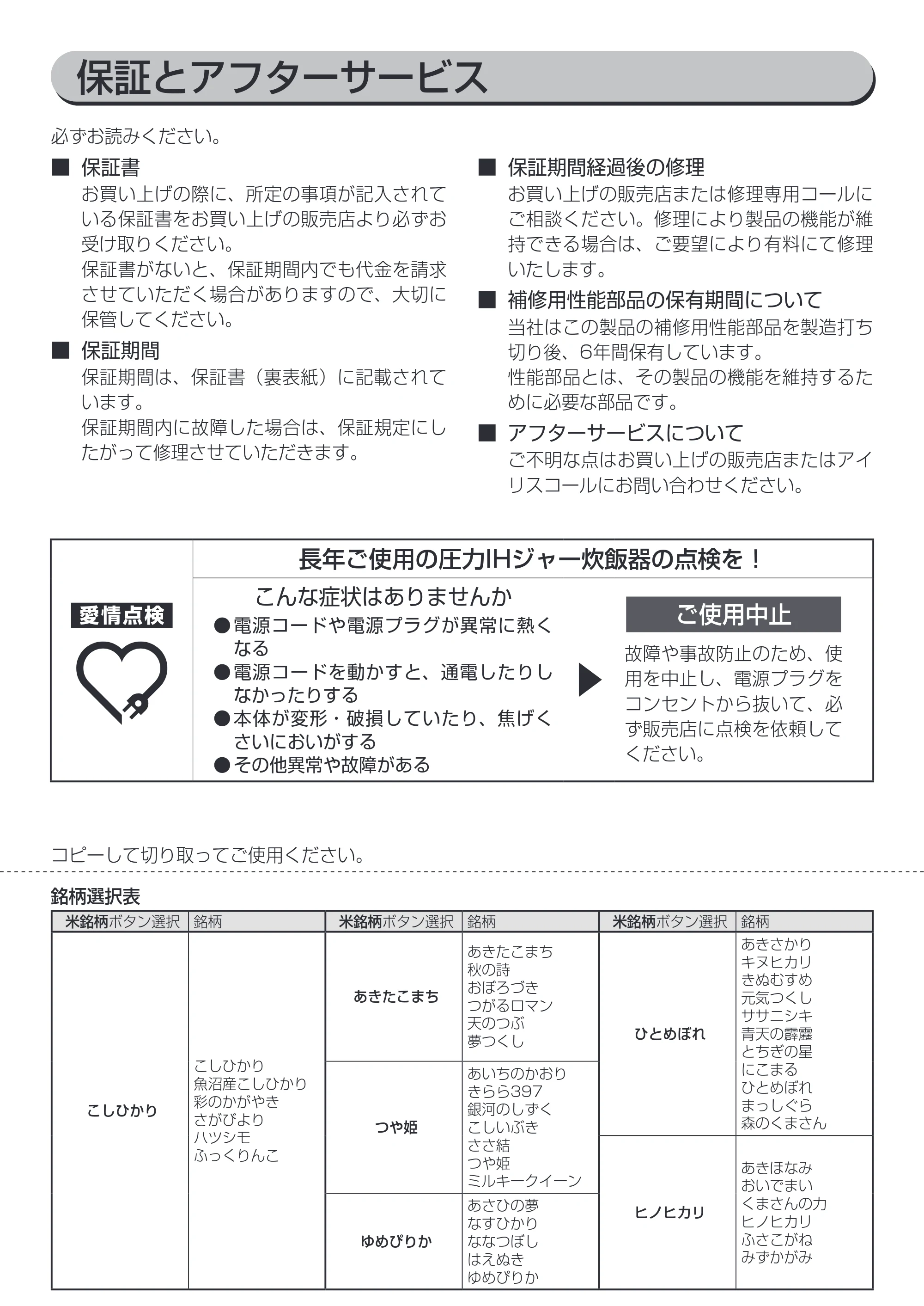 アイリスオーヤマ RC-PC30 取扱説明書 — 原本ページ — 47ページ