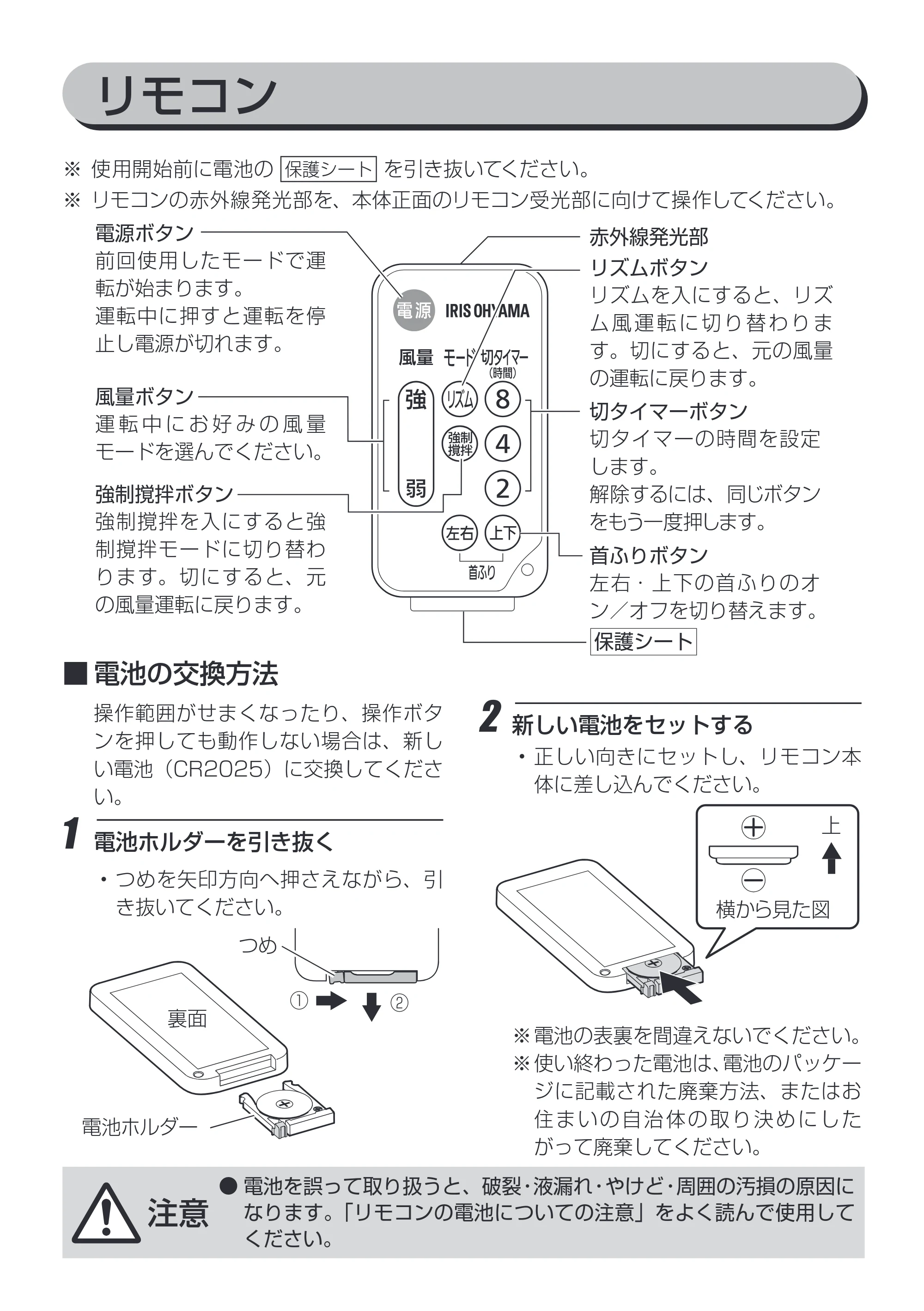 アイリスオーヤマ PF-BC15T 取扱説明書 — 原本ページ — 9ページ