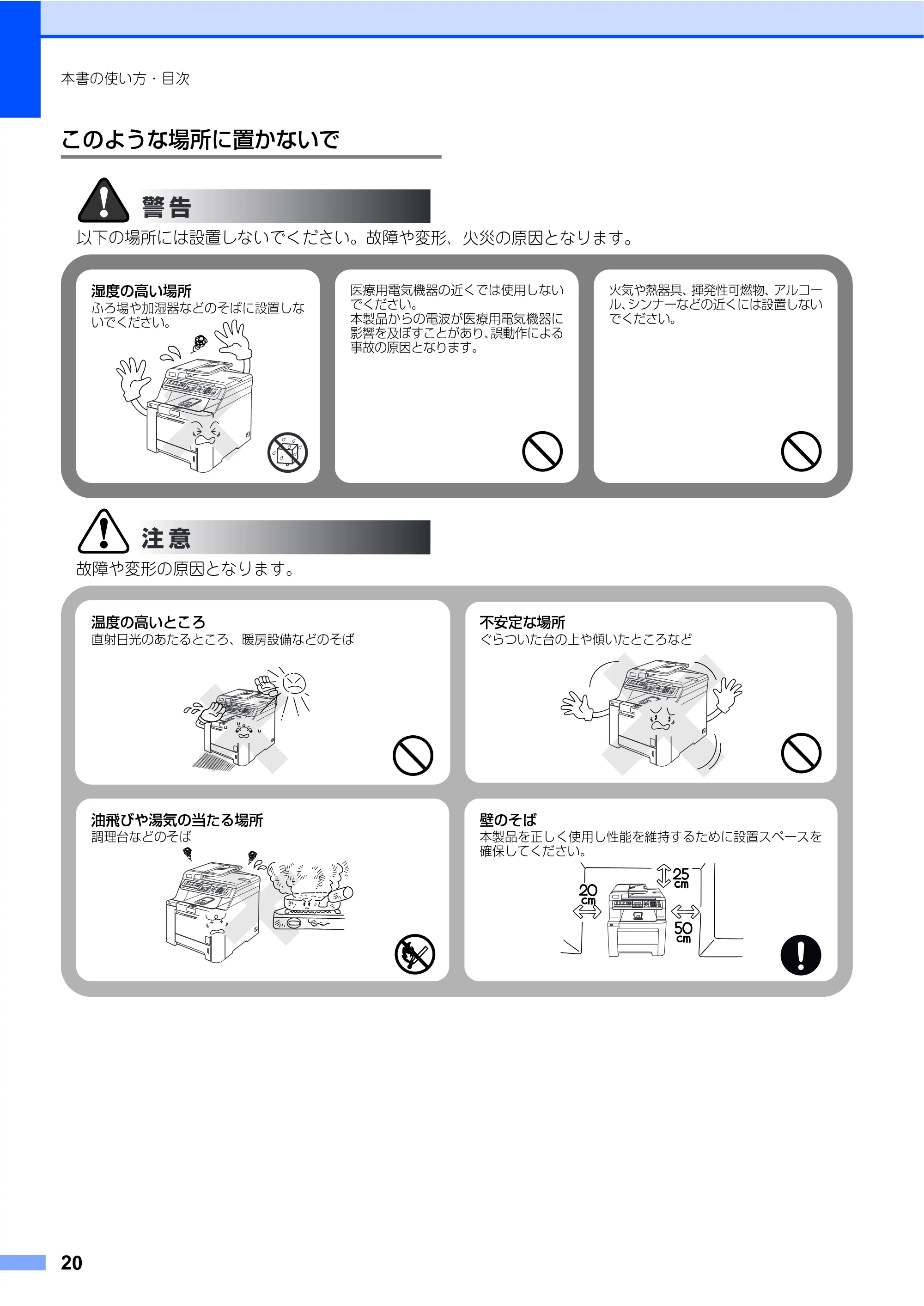 ブラザー MFC-9450CDN 取扱説明書(本体) — 原本ページ — 20ページ