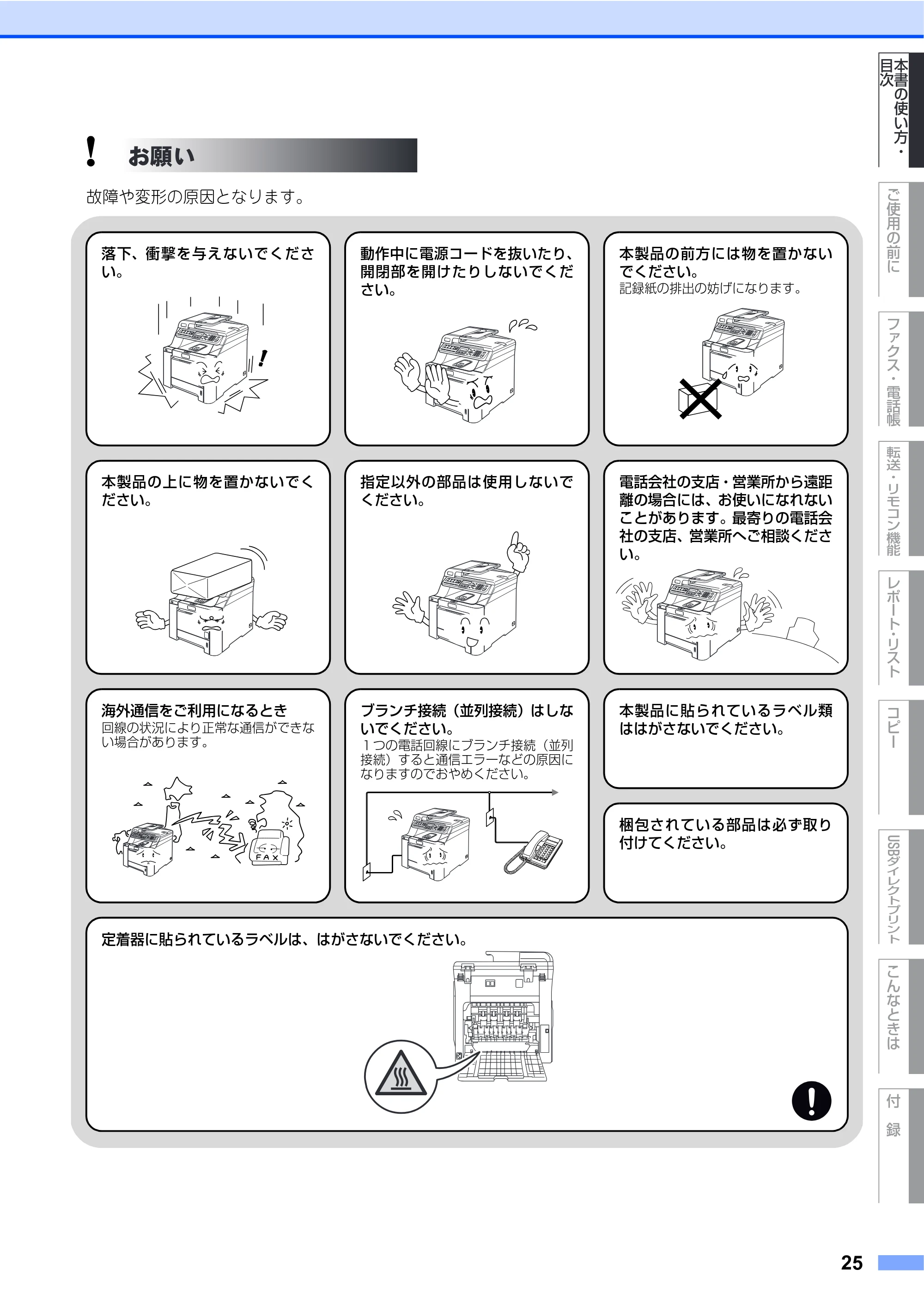 ブラザー MFC-9450CDN 取扱説明書(本体) — 原本ページ — 25ページ