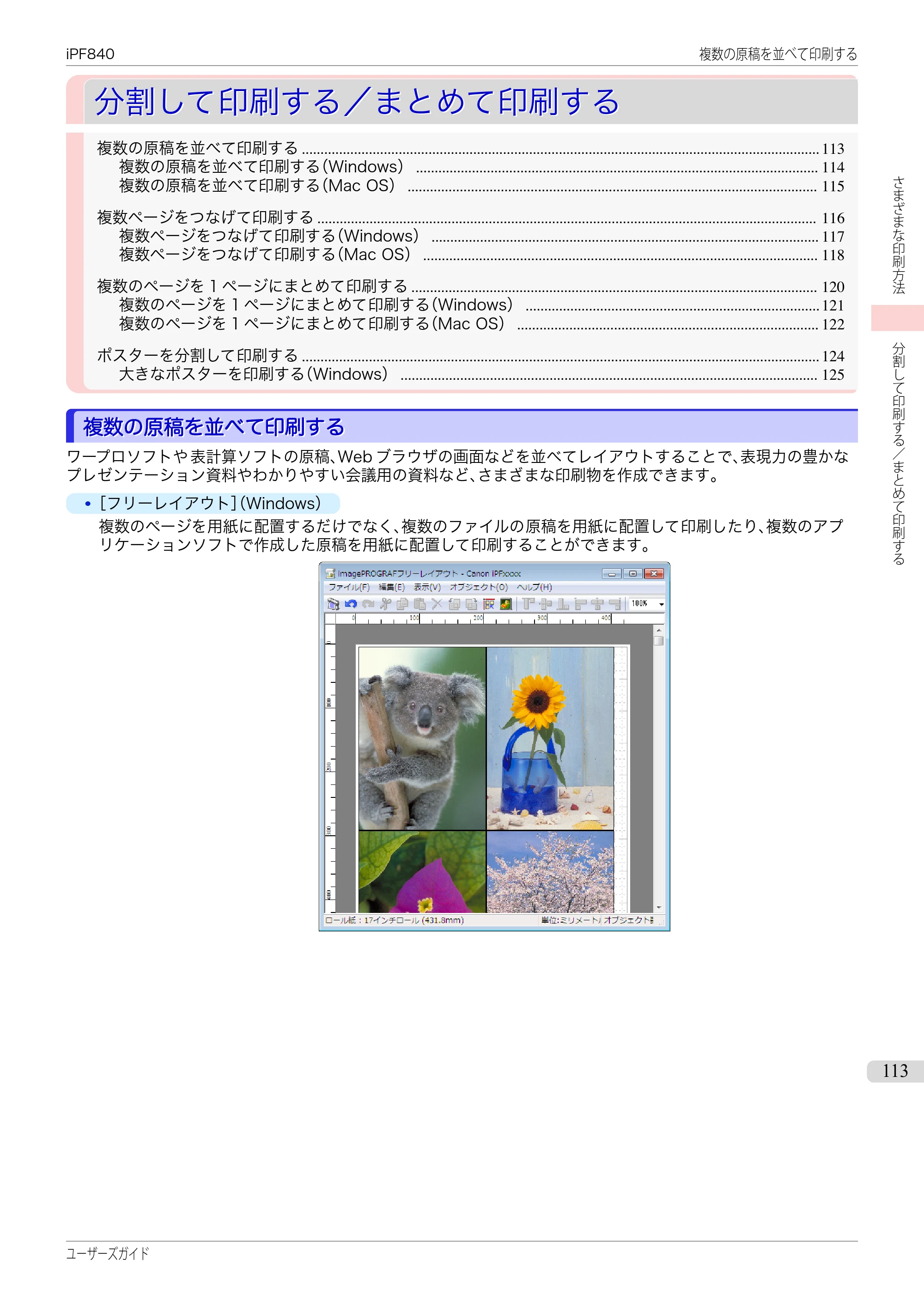 キヤノン iPF830/840/850 iPF840 ユーザーズガイド（PDF：36.6MB） — 原本ページ — 113ページ