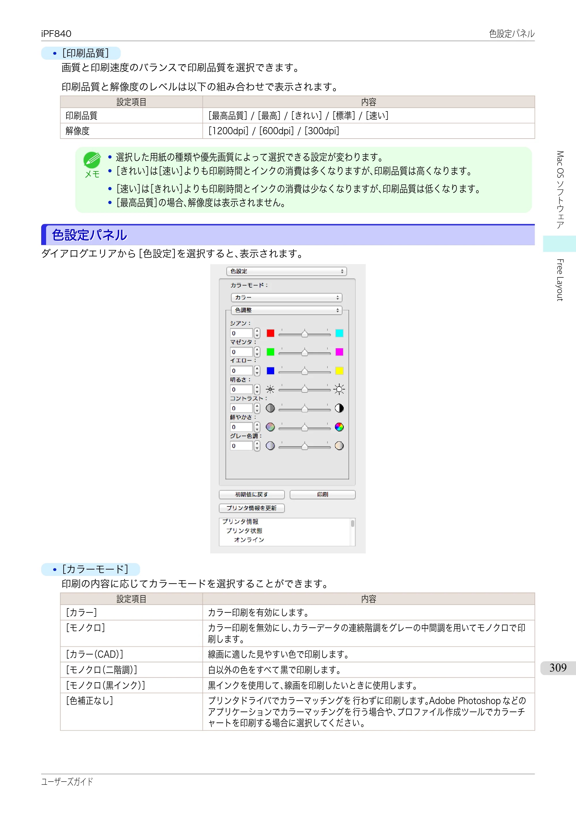 キヤノン iPF830/840/850 iPF840 ユーザーズガイド（PDF：36.6MB） — 原本ページ — 309ページ