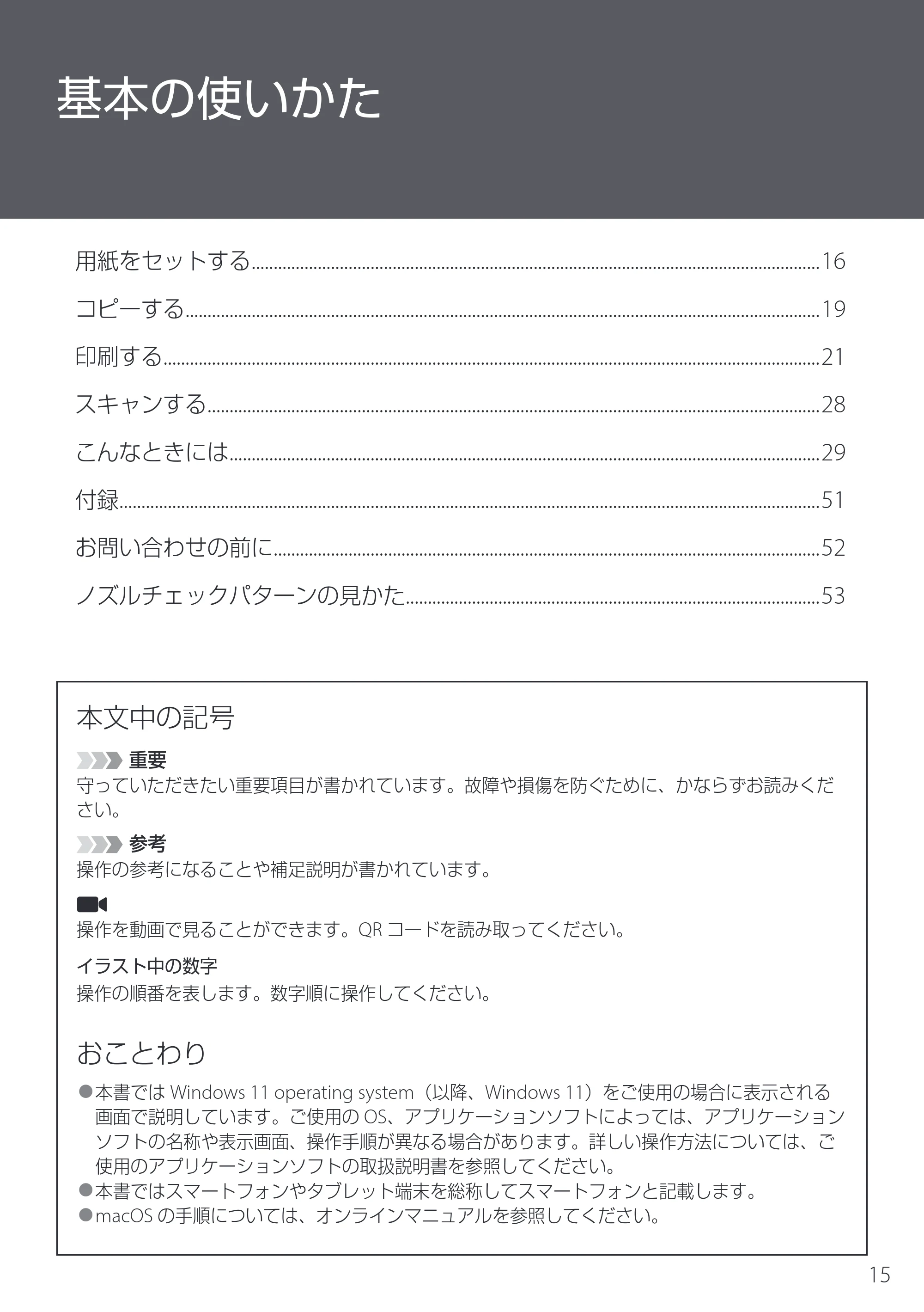 キヤノン PIXUS TS8930 設置・基本操作マニュアル 2025年10月22日掲載（PDF：6.3MB） — 基本の使いかた — 原本ページ — 17ページ