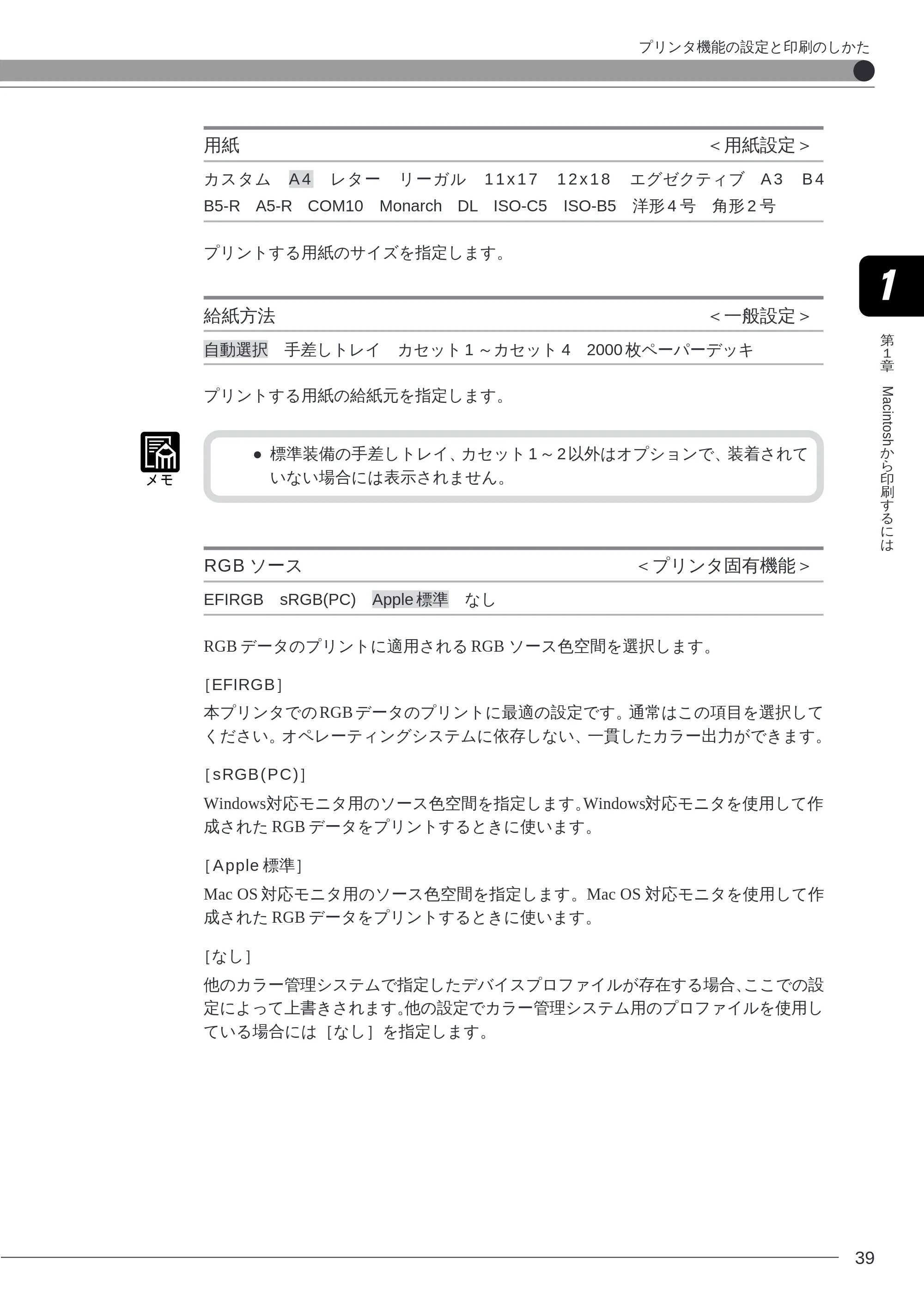 キヤノン LBP-2260PSII ソフトウエアガイド （PDF形式／4.5Mバイト） — 用紙 — 原本ページ — 41ページ