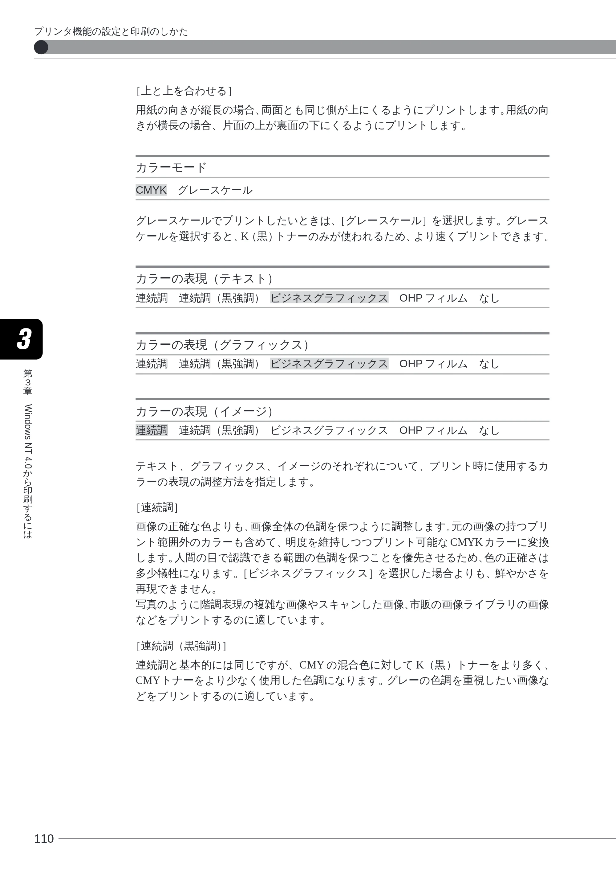 キヤノン LBP-2260PSII ソフトウエアガイド （PDF形式／4.5Mバイト） — カラーモード — 原本ページ — 111ページ