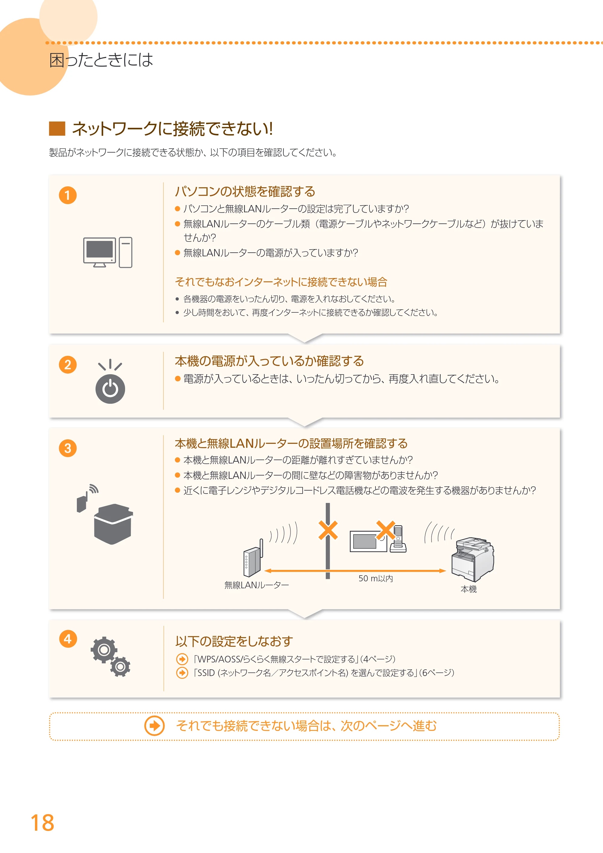 キヤノン MF8280Cw/MF8230Cn / MF8570Cdw/MF8530Cdn 無線LAN設定ガイド (MF8570Cdw) 2013年9月5日更新（PDF：3.63MB） — 原本ページ — 18ページ