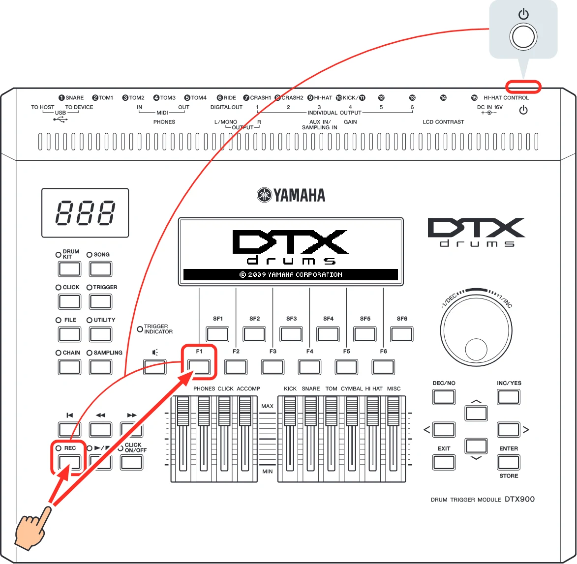 ヤマハ DT50S / DT50K DT50S/DT50Kのための ドラム音源モジュール設定マニュアル — DTX900 — 図版 17-1 — 17ページ
