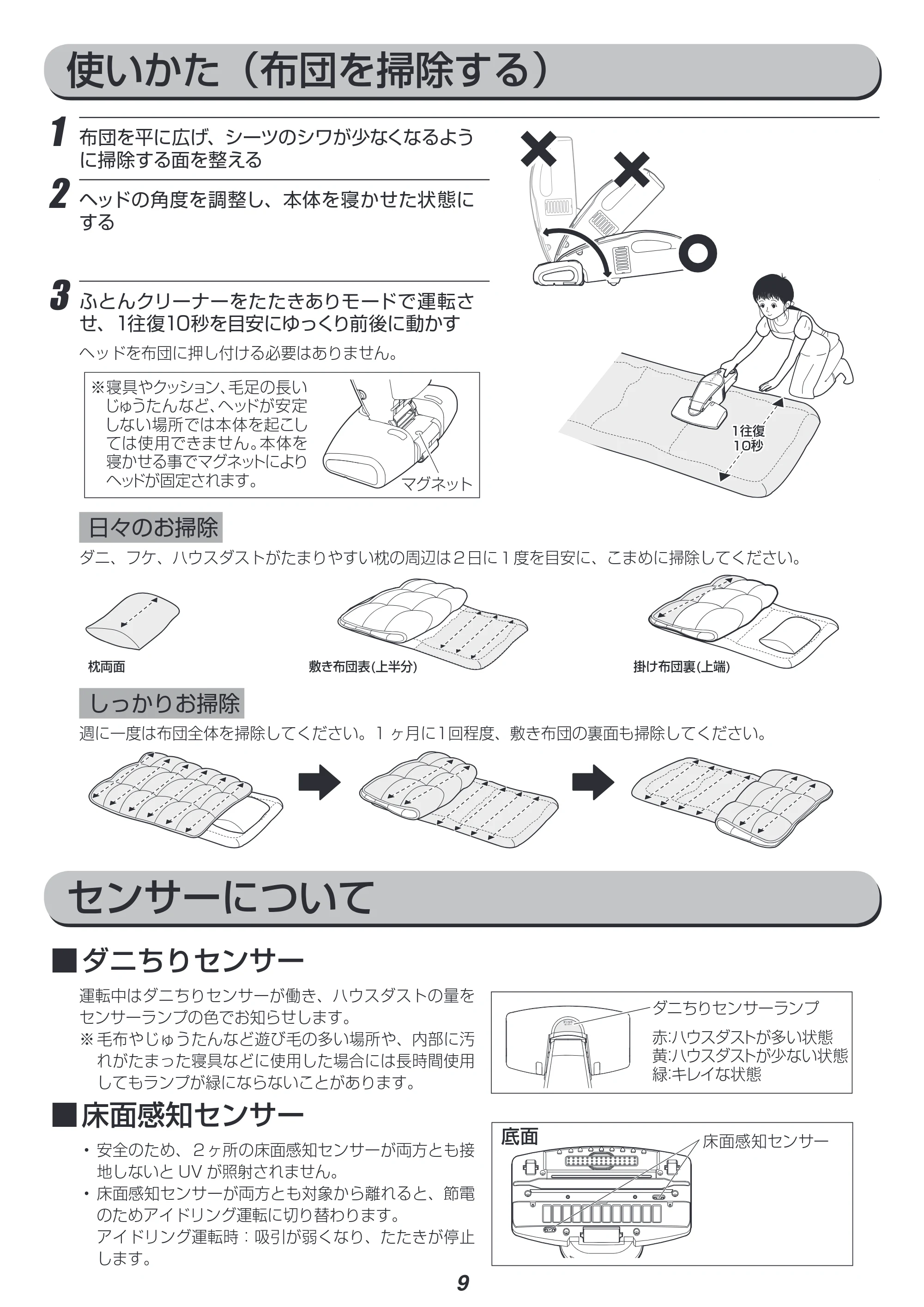 アイリスオーヤマ IC-FDC1 取扱説明書 — 原本ページ — 9ページ