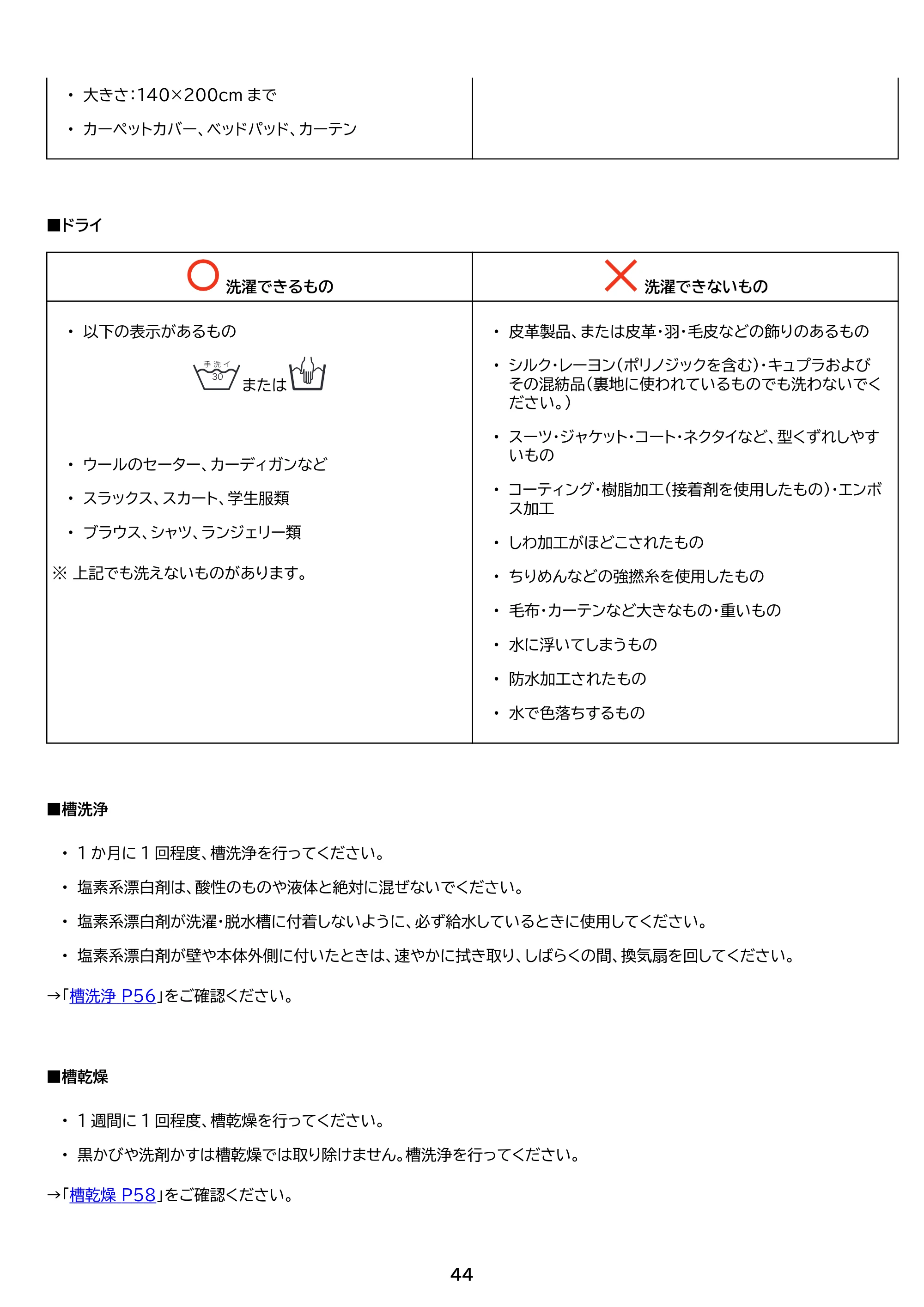 アイリスオーヤマ IAW-T504 取扱説明書 — 原本ページ — 44ページ