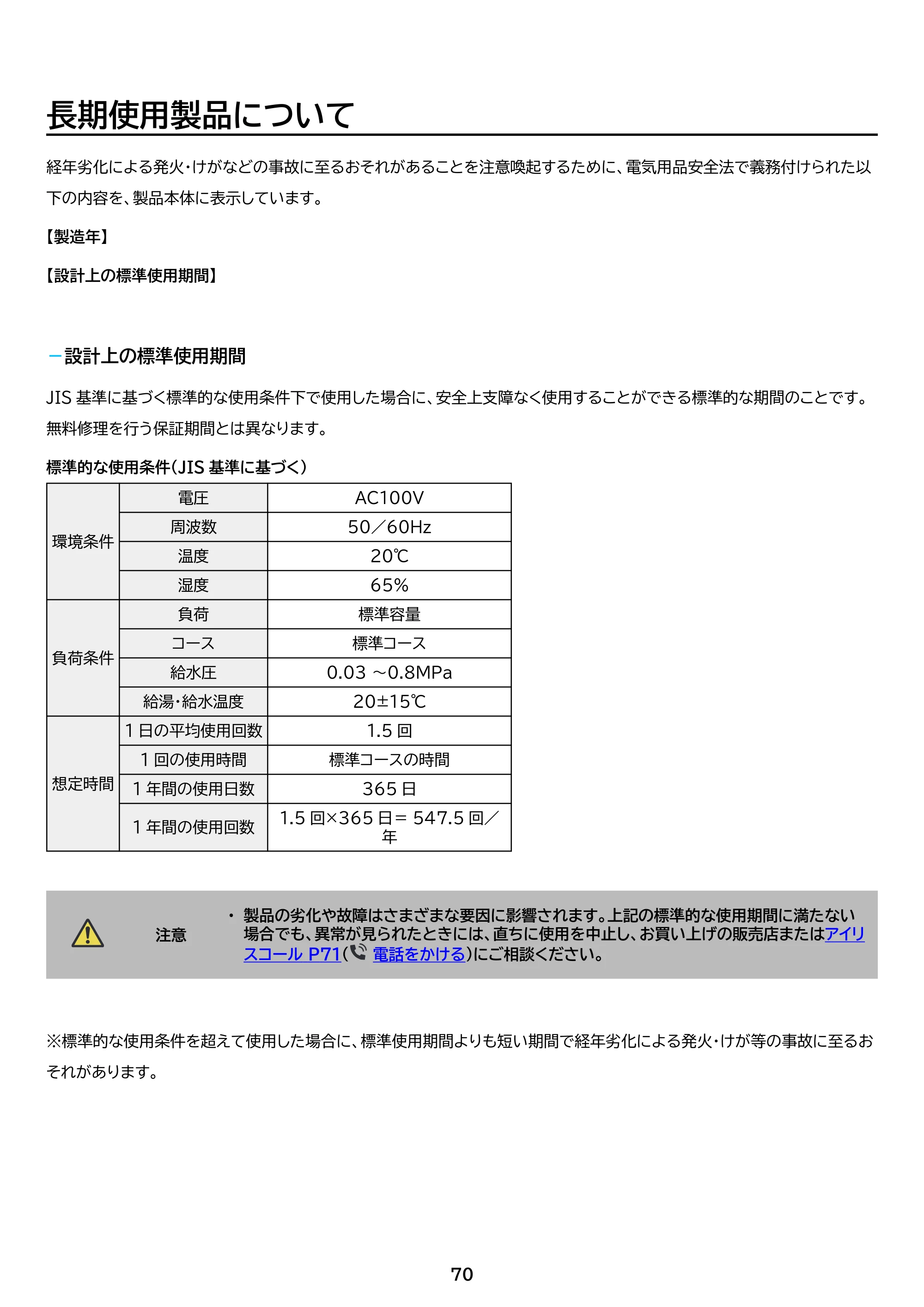 アイリスオーヤマ IAW-T504 取扱説明書 — 原本ページ — 70ページ