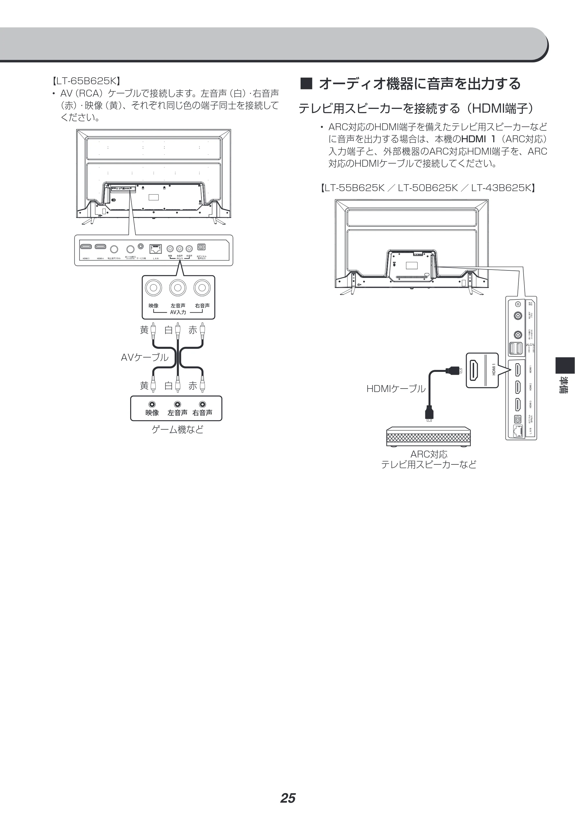 アイリスオーヤマ LT-65B625K 取扱説明書 — 原本ページ — 25ページ