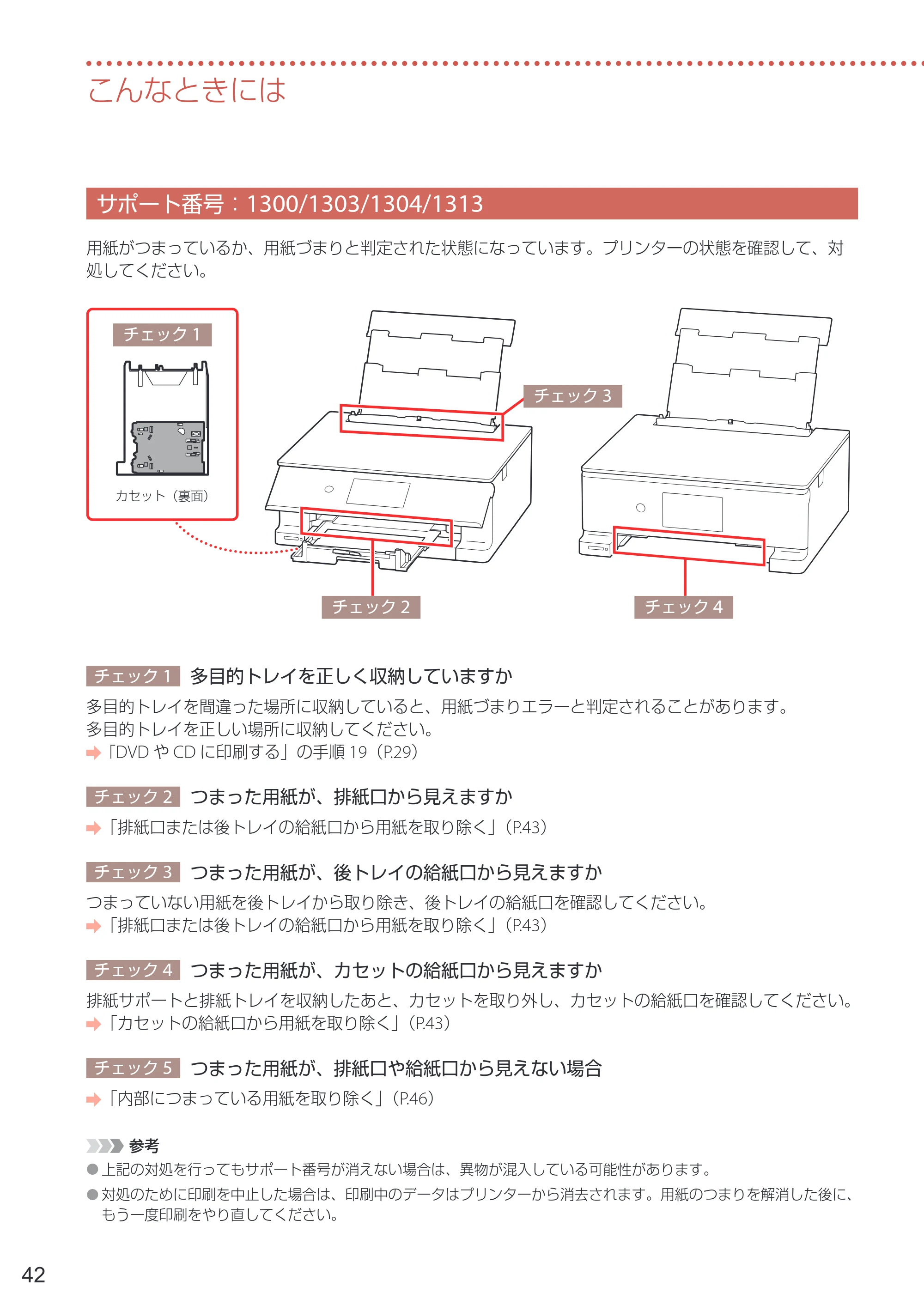 キヤノン PIXUS TS8730 設置・基本操作マニュアル 2023年10月26日掲載（PDF：8.0MB） — サポート番号：1300/1303/1304/1313 — 原本ページ — 44ページ