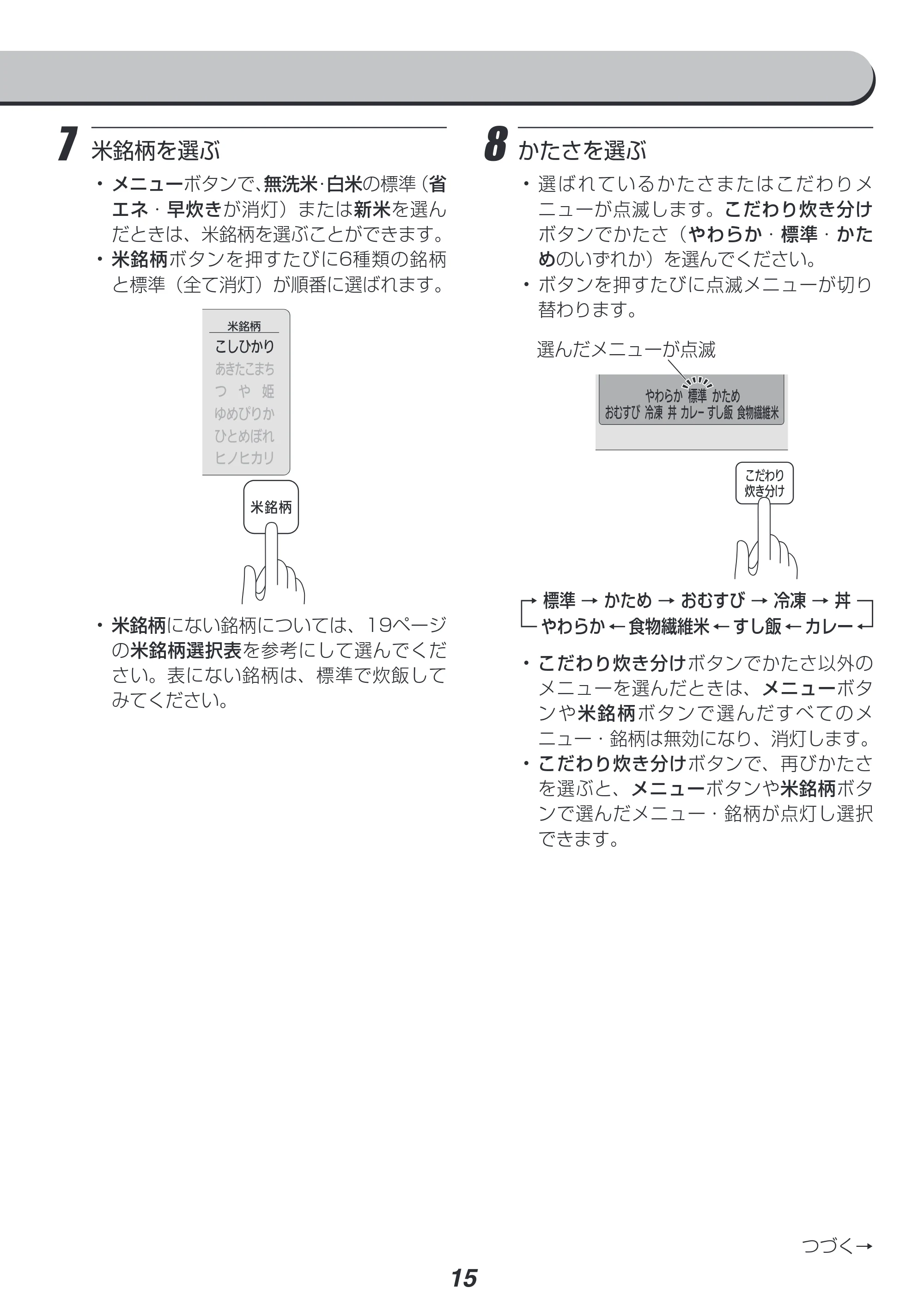 アイリスオーヤマ RC-PH30 取扱説明書 — 原本ページ — 15ページ
