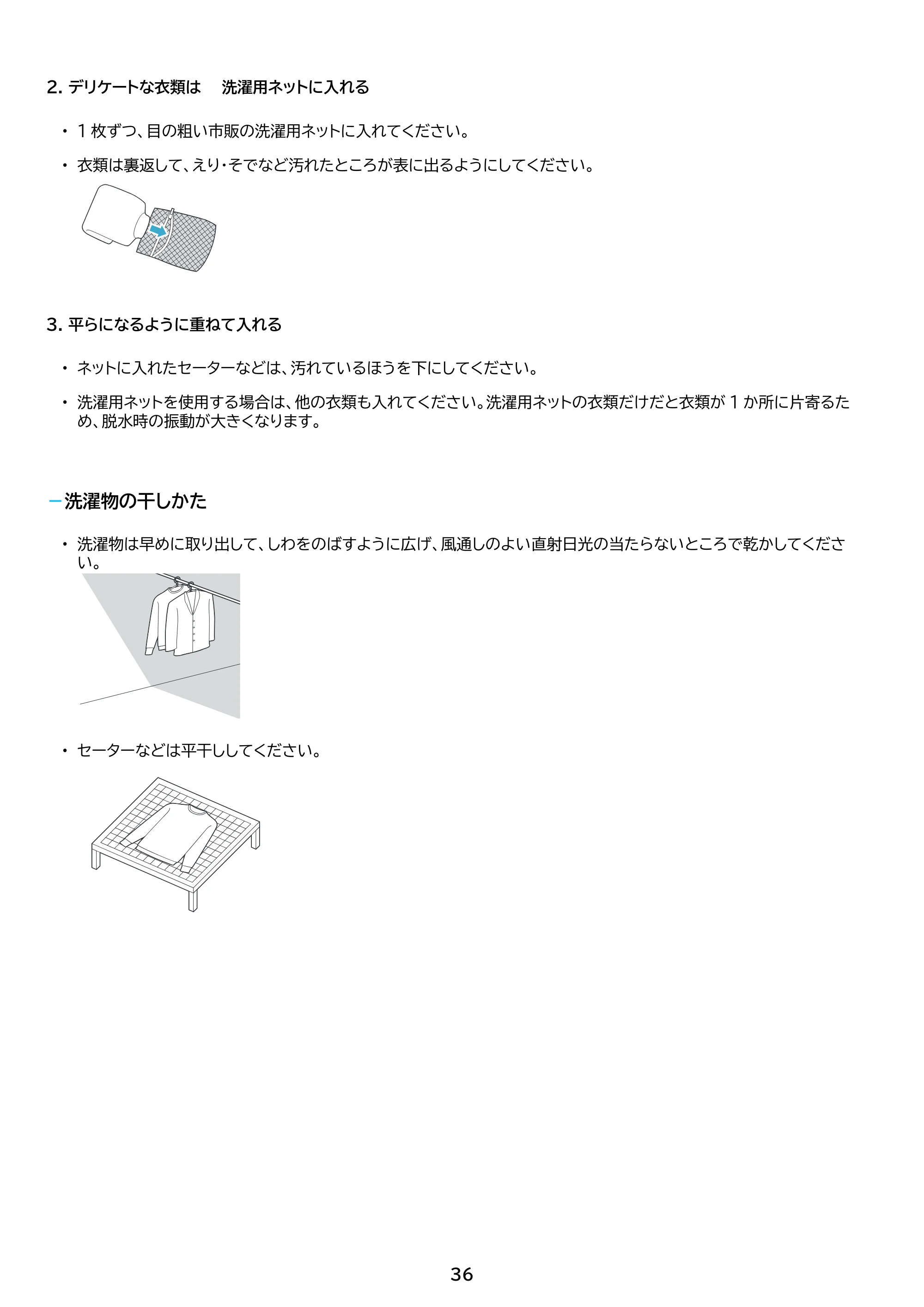 アイリスオーヤマ ITW-70A01-WH 取扱説明書 — 原本ページ — 36ページ