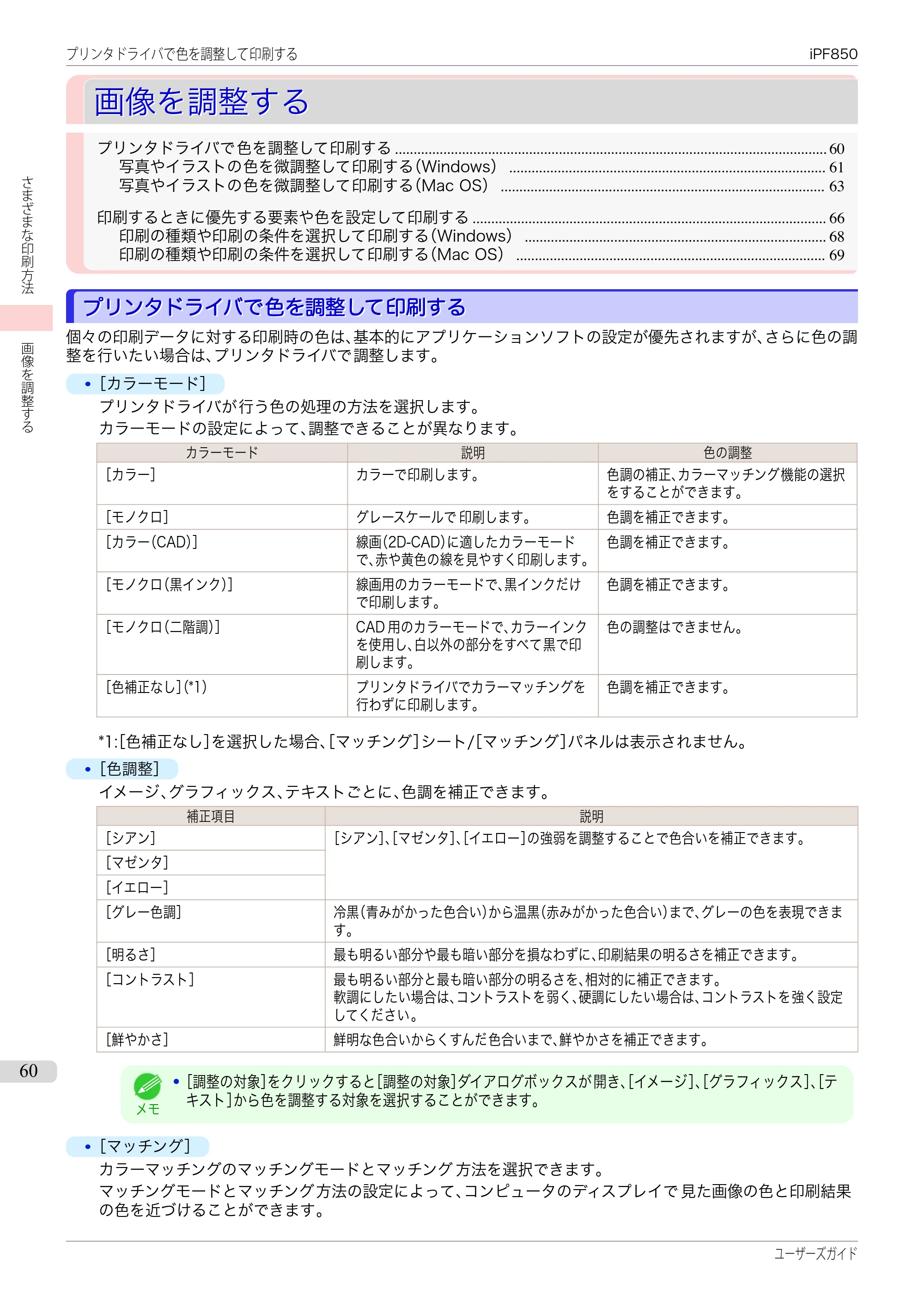 キヤノン iPF830/840/850 iPF850 ユーザーズガイド（PDF：37.7MB） — 原本ページ — 60ページ
