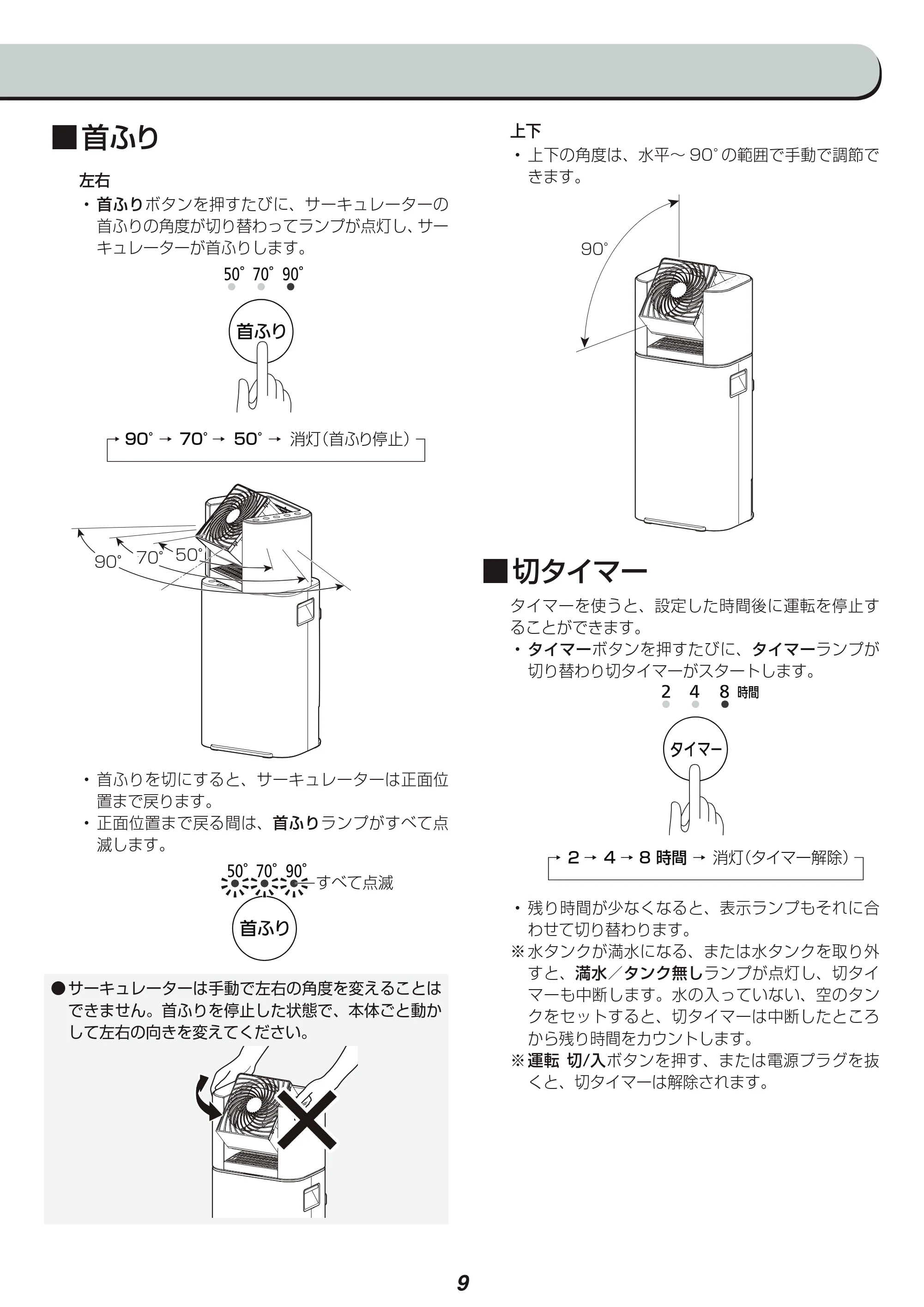 アイリスオーヤマ DDC-50 取扱説明書 — 原本ページ — 9ページ