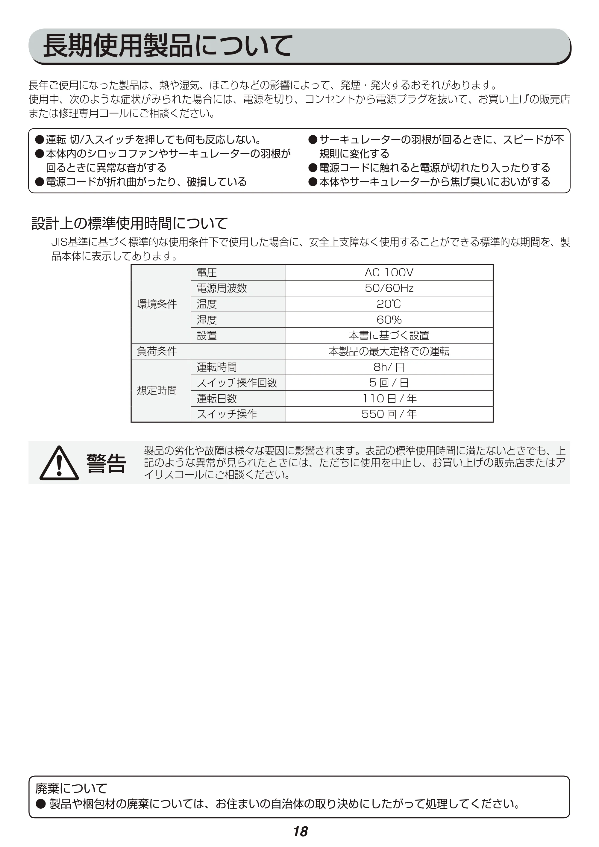 アイリスオーヤマ DDC-50 取扱説明書 — 原本ページ — 18ページ