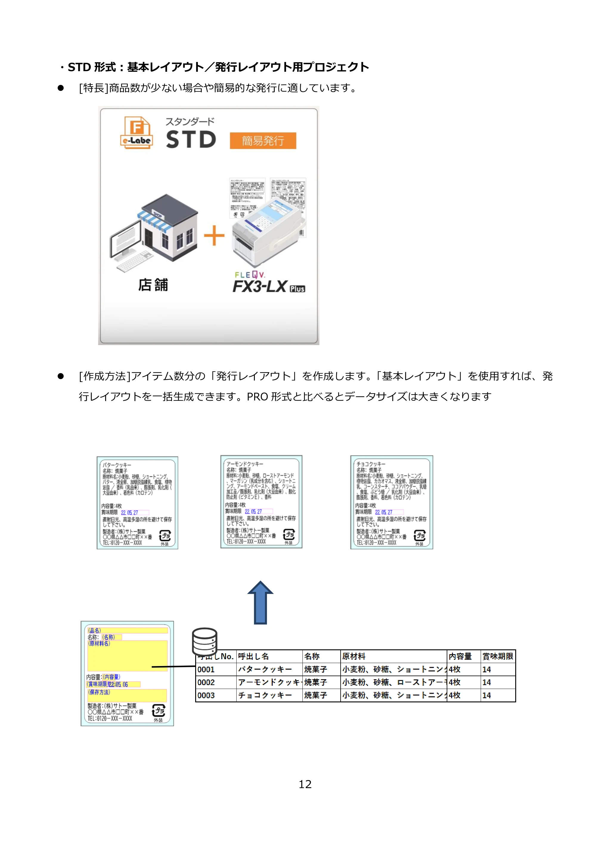 サトー FLEQV(フレキューブ) FX3-LX / FLEQV(フレキューブ) FX3-Plus / LEQV(フレキューブ) FX3-Plus e-Labe Designer操作マニュアル PRO形式（第25版） — 原本ページ — 13ページ