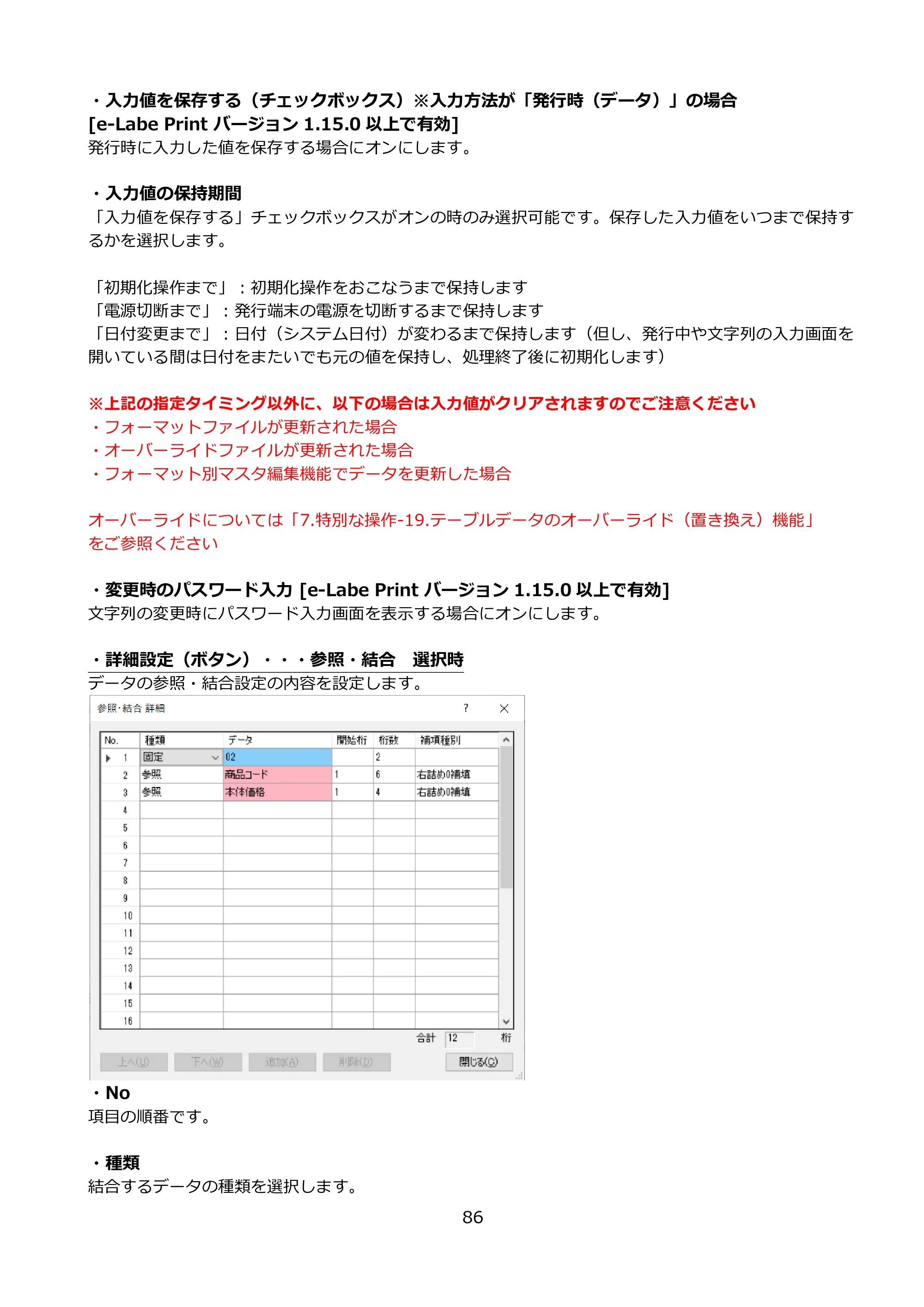 サトー FLEQV(フレキューブ) FX3-LX / FLEQV(フレキューブ) FX3-Plus / LEQV(フレキューブ) FX3-Plus e-Labe Designer操作マニュアル PRO形式（第25版） — 原本ページ — 87ページ